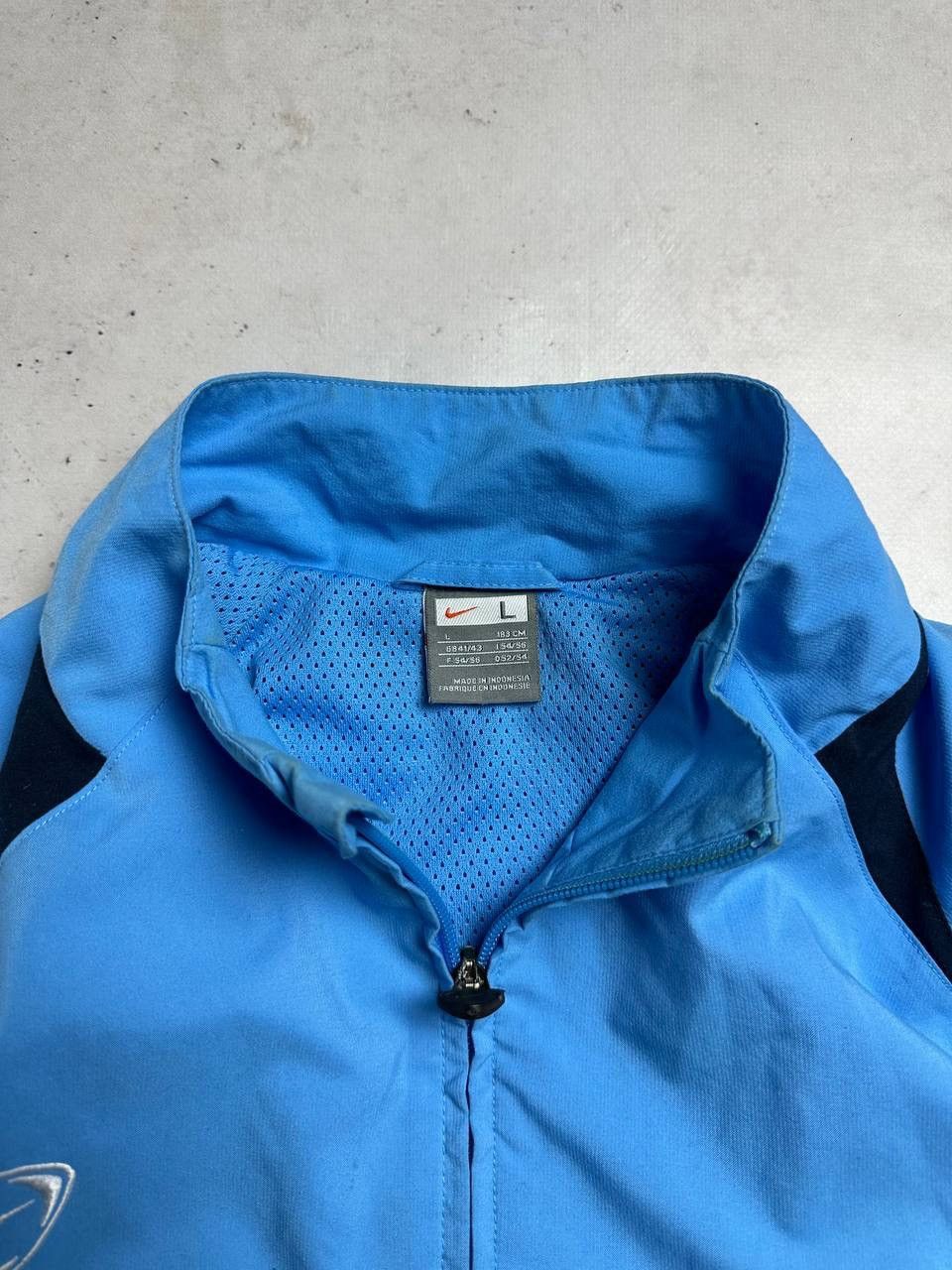 Nike Vintage Nike Swoosh Olympic Nylon Blue Jacket Y2K L Size US L / EU 52-54 / 3 - 5 Thumbnail