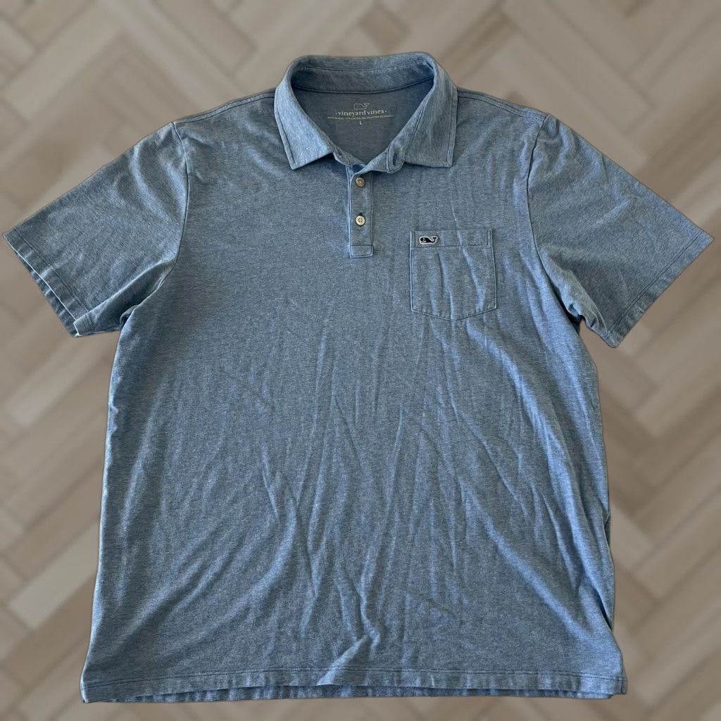 Vineyard Vines Vineyard Vines Short Sleeve Polo Shirt Men's Large Blue Polo Shirt Size US L / EU 52-54 / 3 - 1 Thumbnail