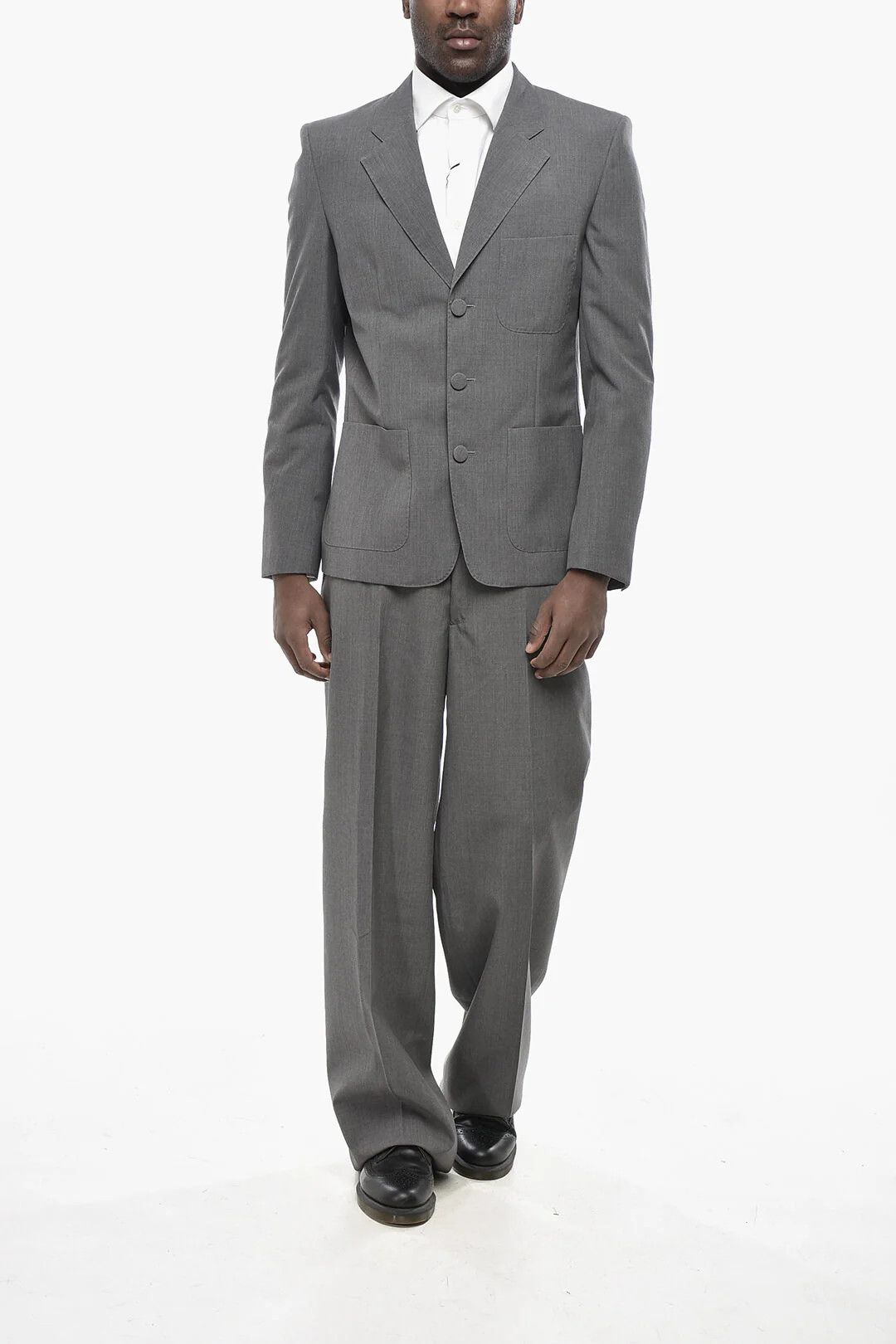 Givenchy og1mm0326 Single-Breasted Wool Blazer in Grey Size US S / EU 44-46 / 1 - 4 Thumbnail