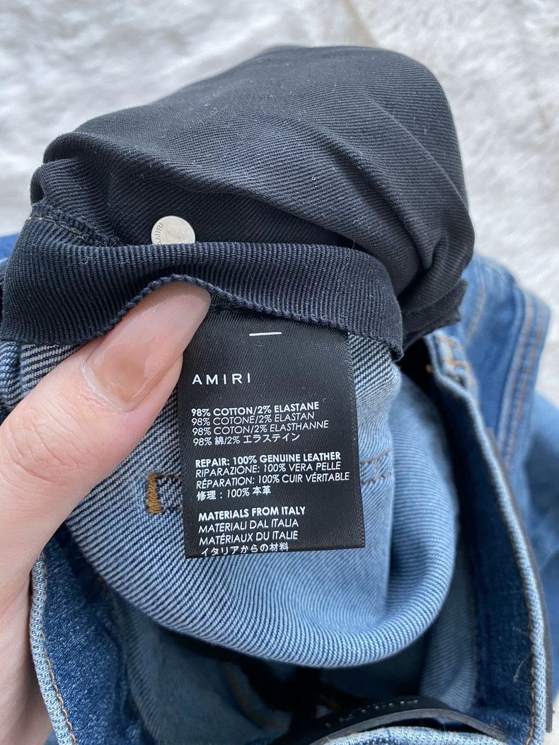 Amiri Amiri Washed Blue Blue Patchwork 16AW MX1 Jean Size US 28 / EU 44 - 4 Thumbnail