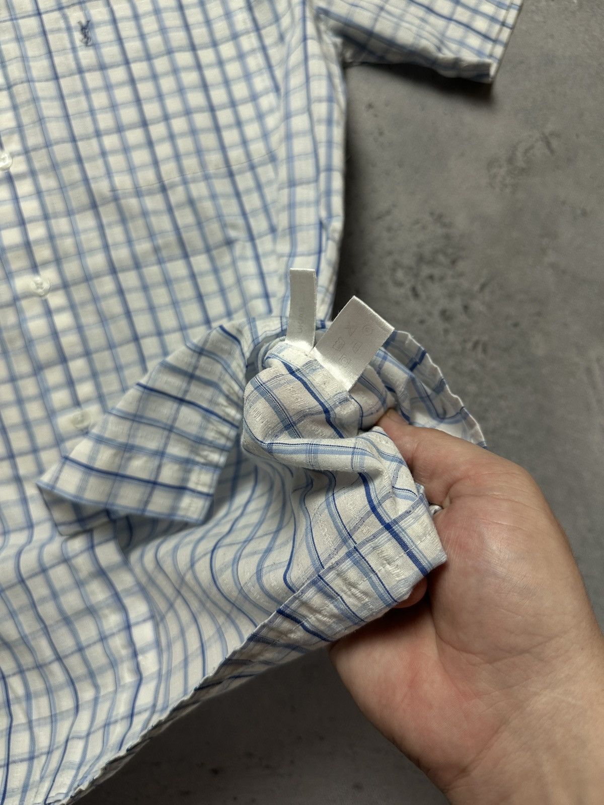 Yves Saint Laurent Lux YSL Shirt Cotton Yves Saint Laurent Summer Shirtsleeve Size US M / EU 48-50 / 2 - 11 Thumbnail