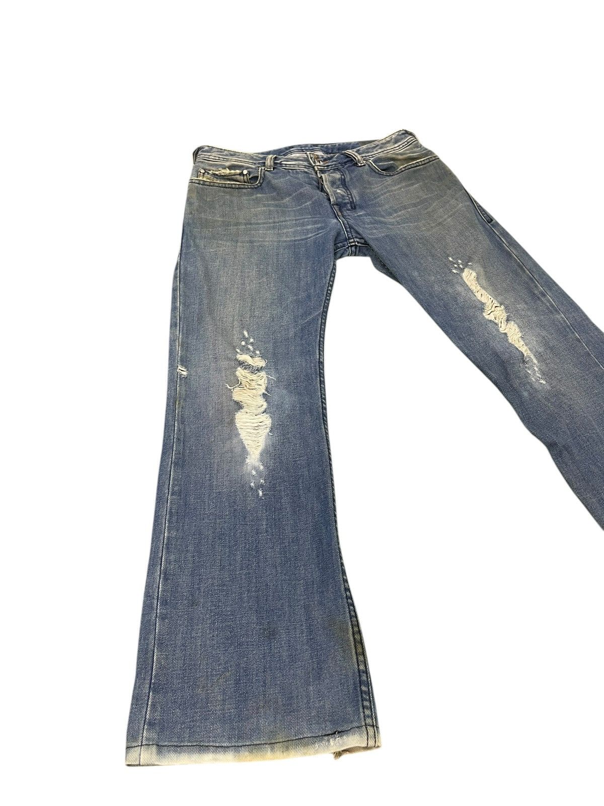 Diesel Flare Jeans Y2K Diesel Industries Distress Boot Cut 1🟦0 Size US 31 - 1 Thumbnail