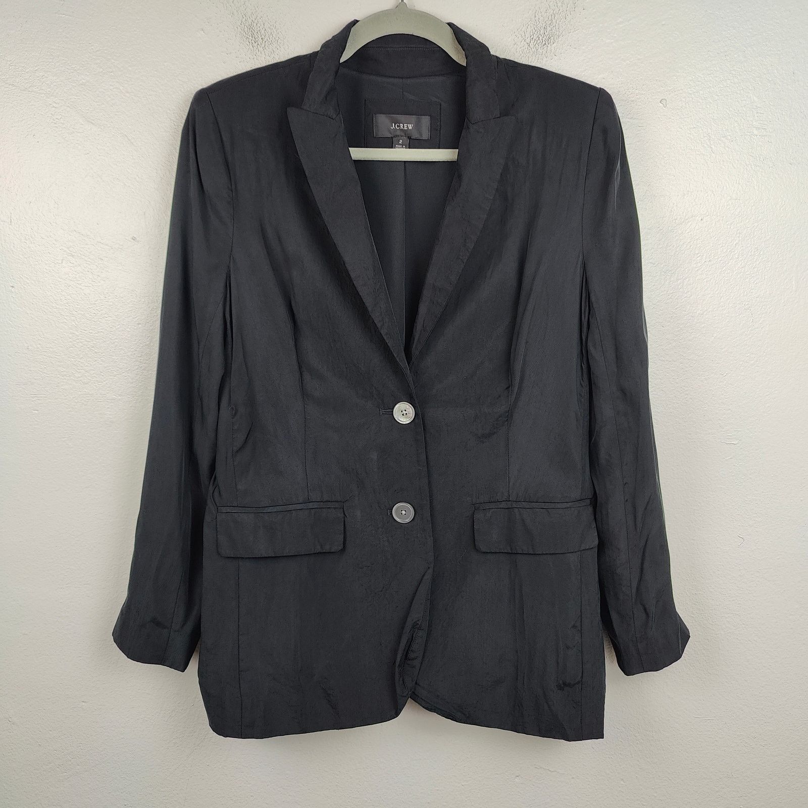 J.Crew J Crew Limited-Edition Drapey Long Parke Blazer Womens 2 Size XS / US 0-2 / IT 36-38 - 1 Thumbnail