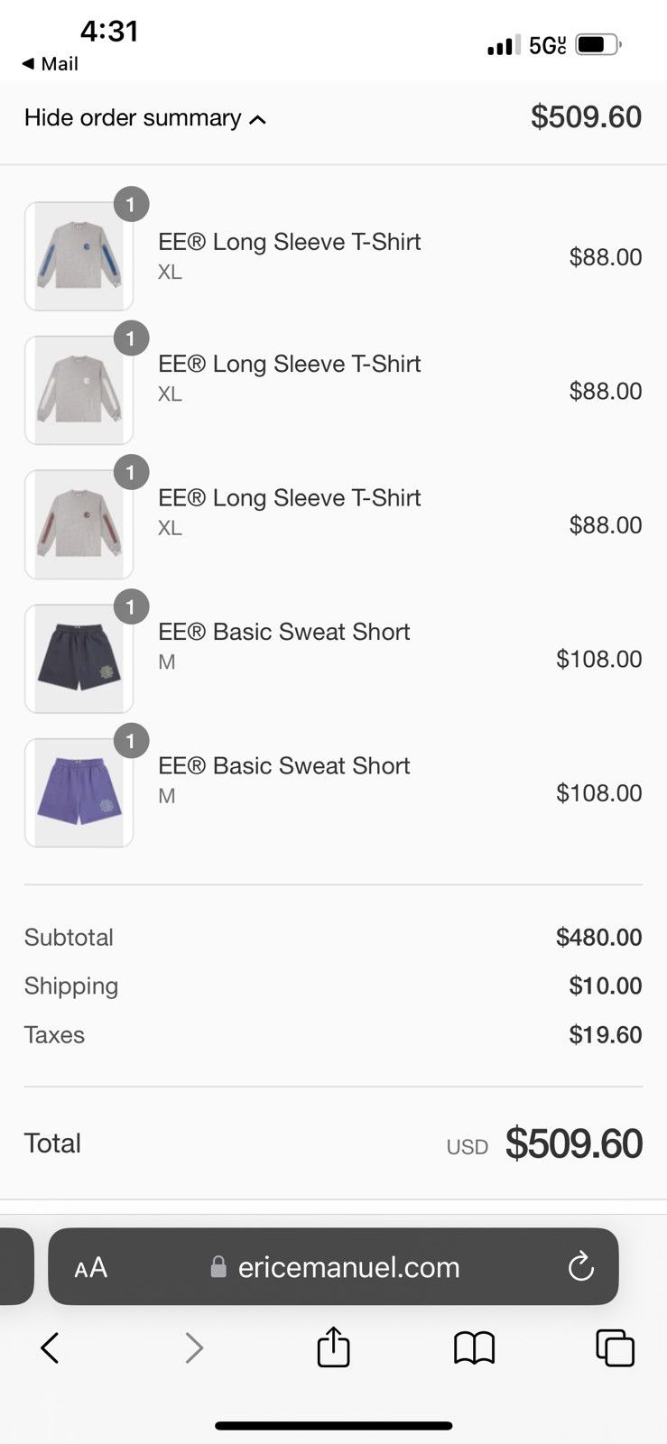Eric Emanuel Eric Emanuel EE violet sweat shorts medium SS25 Size US 30 / EU 46 - 2 Thumbnail