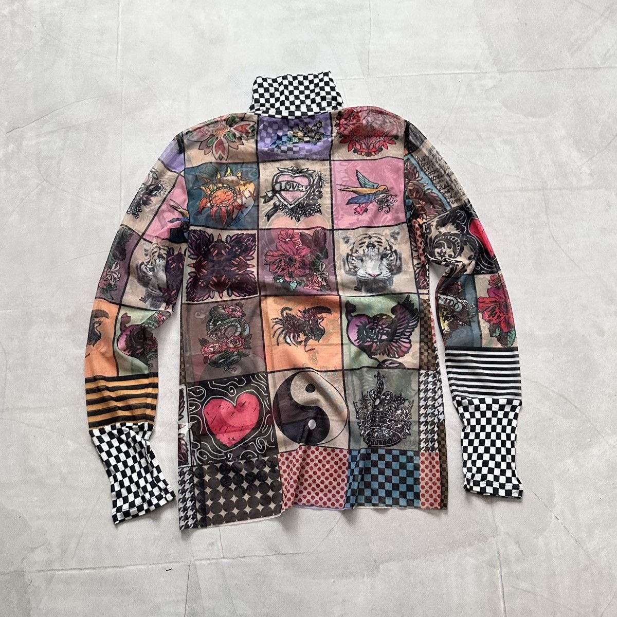 Hysteric Glamour × Undercover Mesh Top Tattoo Long Sleeve T Shirt Sarah Pacini JPG Vibe Size L / US 10 / IT 46 - 16 Thumbnail