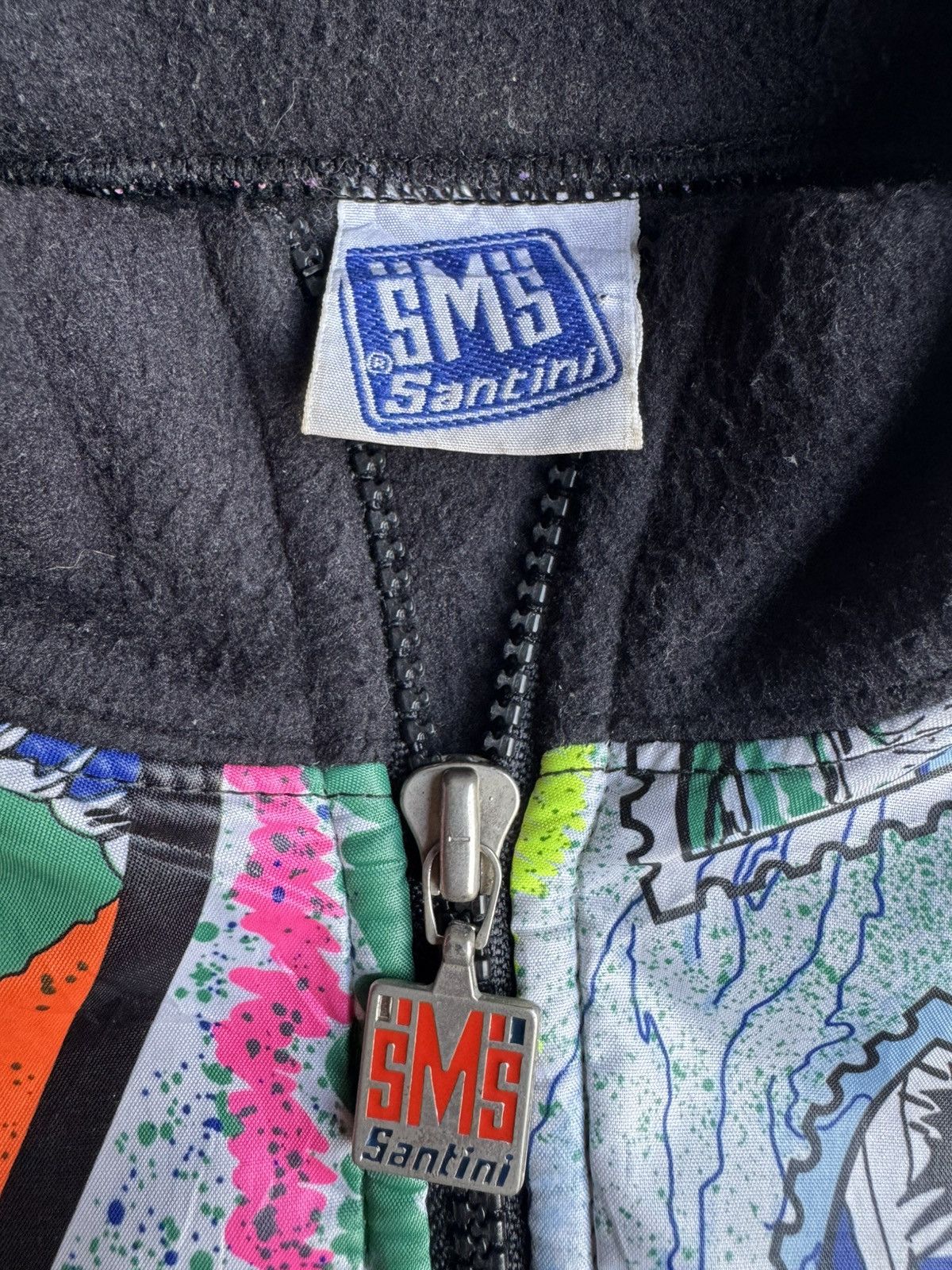 Vintage VERY RARE VINTAGE JACKET SMS SANTINI CYCLING STAMP PRINT Size US S / EU 44-46 / 1 - 5 Thumbnail