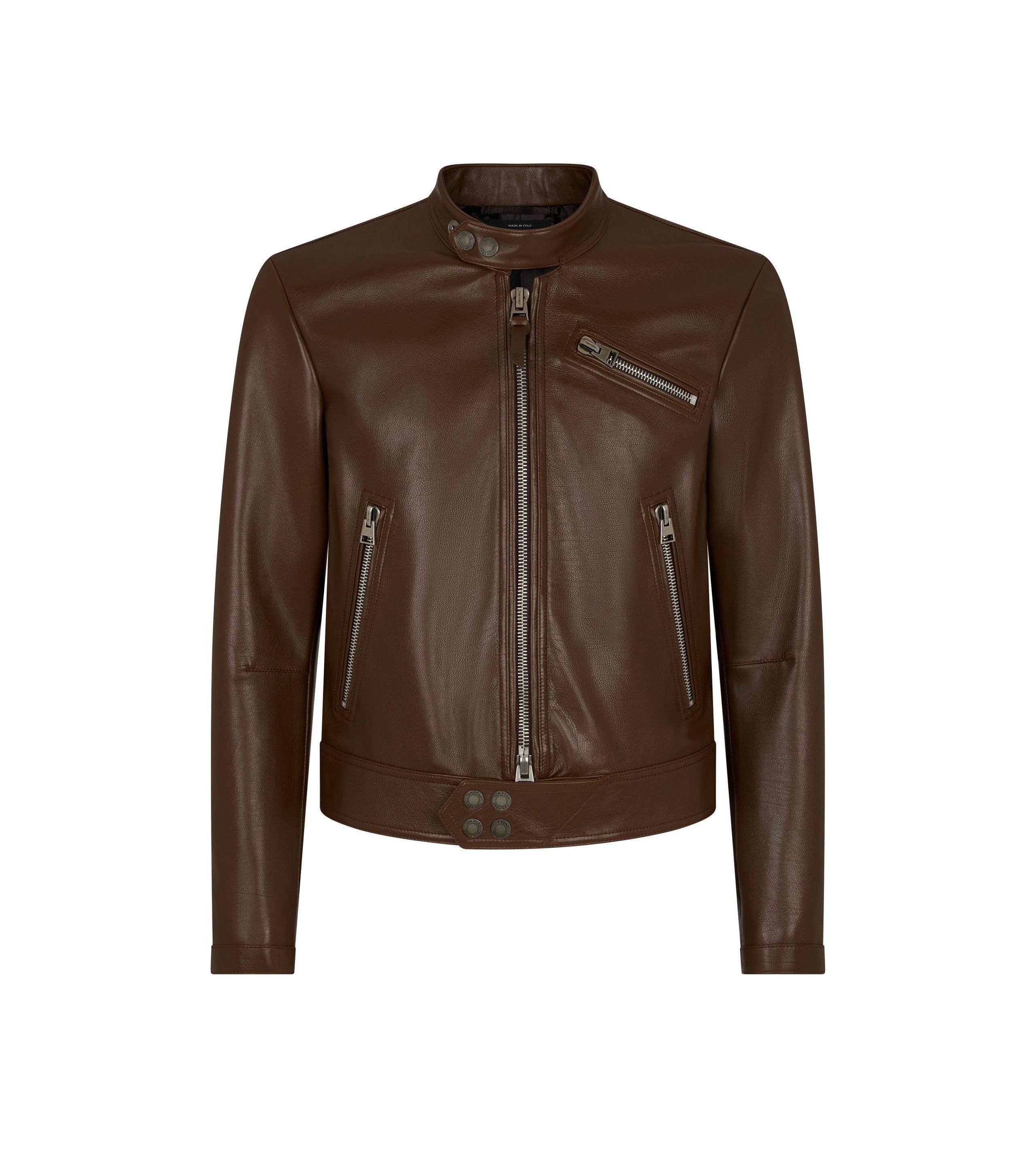 Tom Ford o1w1db10425 LXI009 Leather Jacket in Brown Size US XL / EU 56 / 4 - 1 Preview