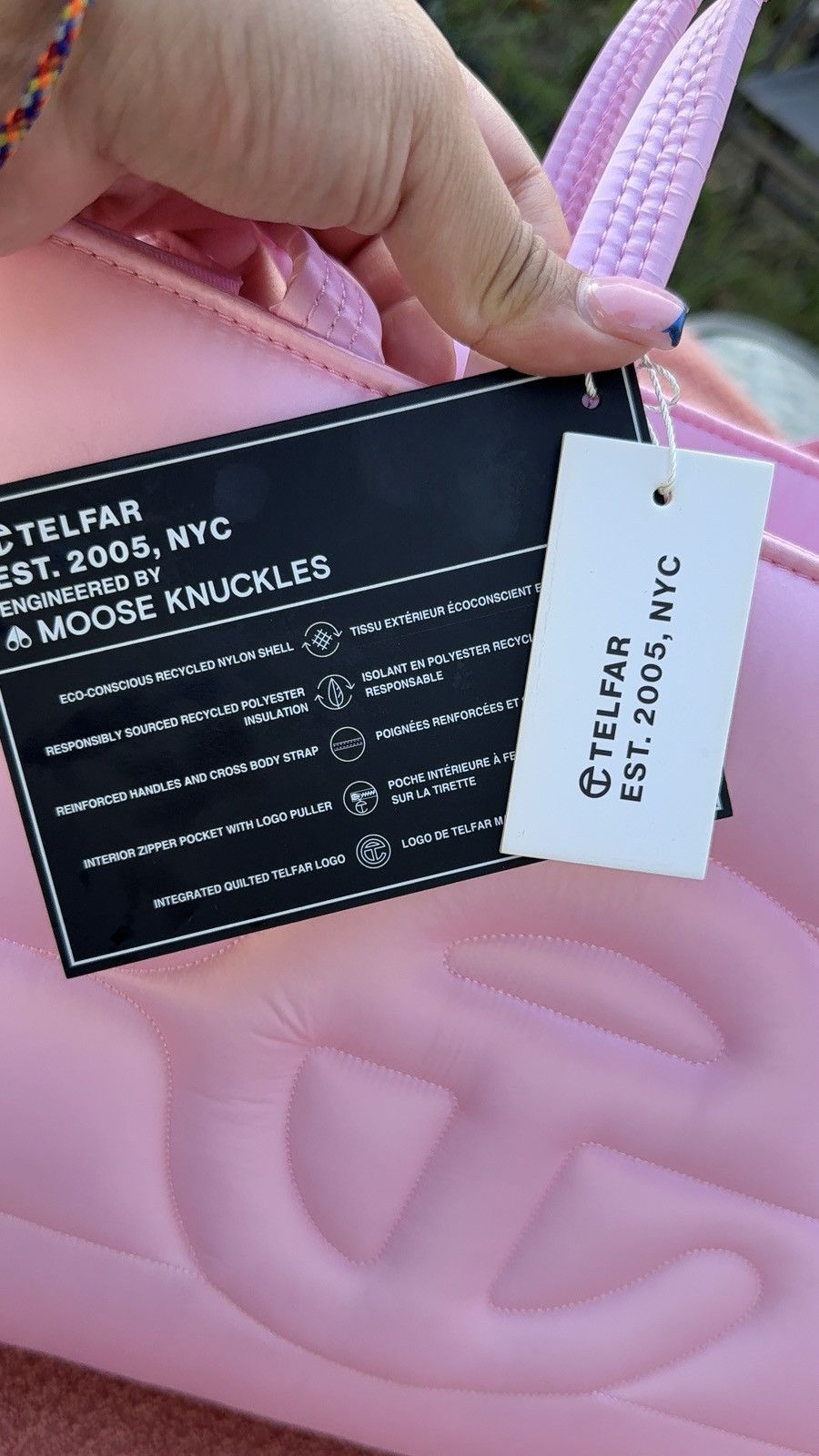 Telfar M PUFFER SHOPPER BUBBLEGUM PINK Size ONE SIZE - 3 Thumbnail