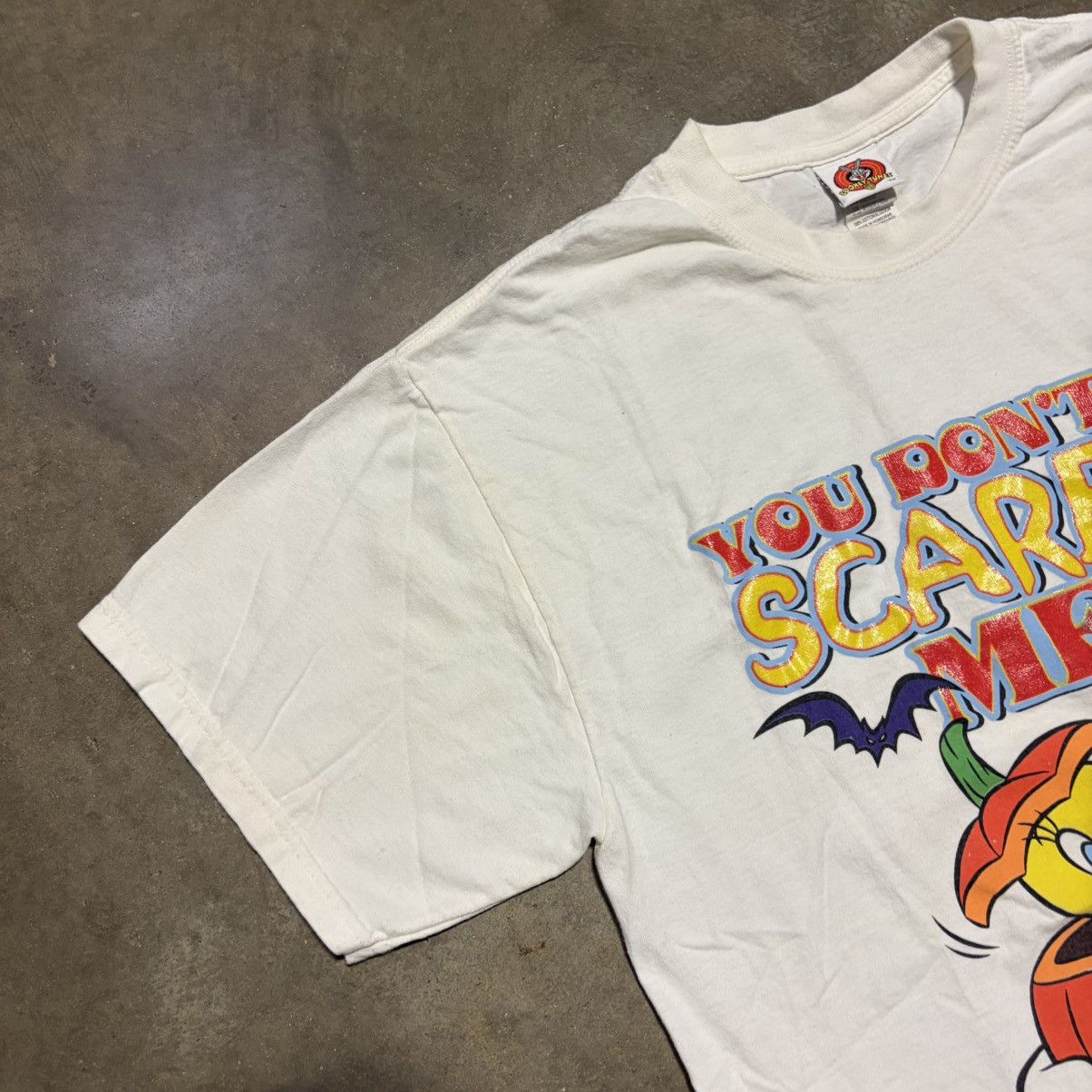 Warner Bros Vintage Looney Tunes Sylvester Tweety Halloween T Shirt Y2K Size US L / EU 52-54 / 3 - 7 Thumbnail