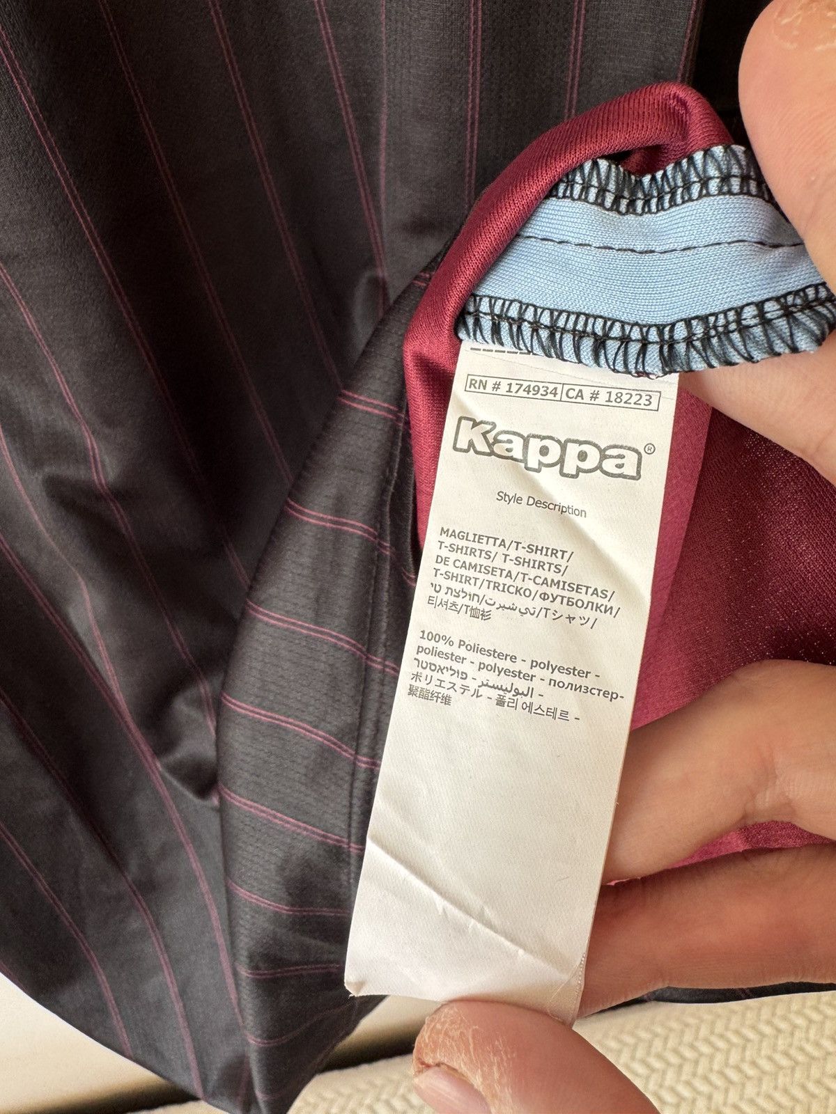 Kappa NWT Aston Villa 2020-2021 Away Soccer Jersey Football Shirt Size US L / EU 52-54 / 3 - 14 Thumbnail