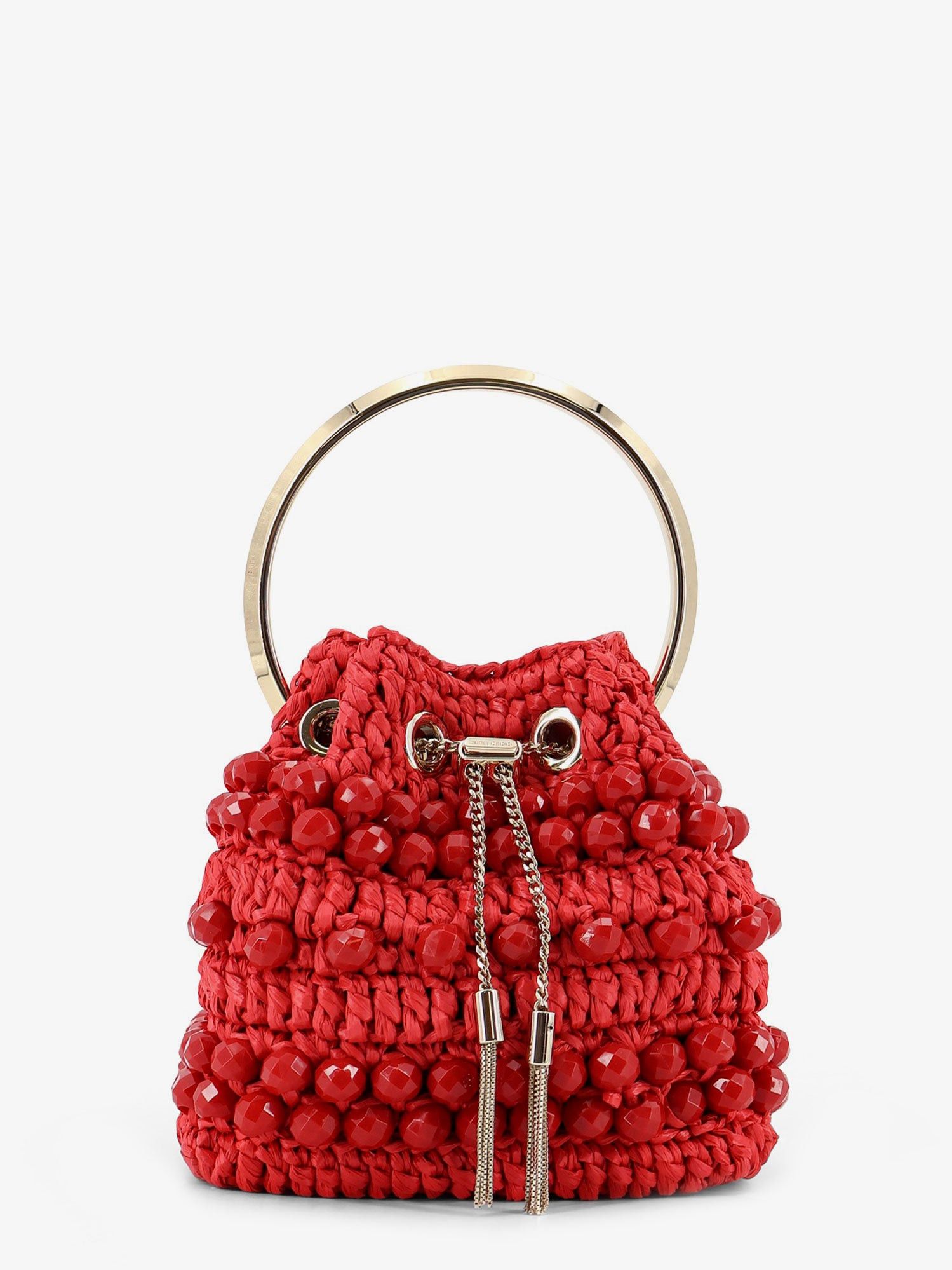 Jimmy Choo Bon Bon Raffia Bucket Bag Size ONE SIZE - 1 Thumbnail