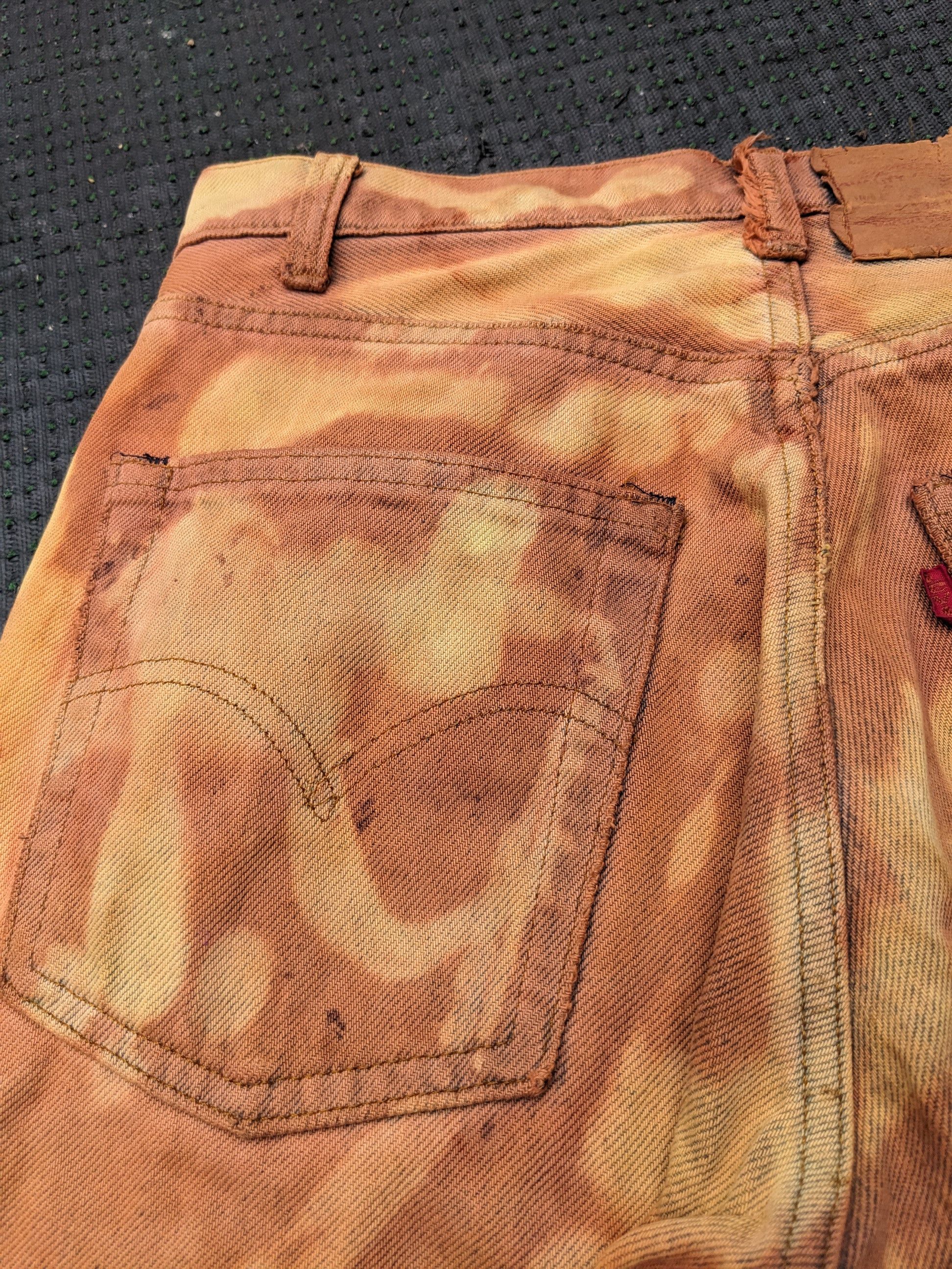 Japanese Brand × Levi's × Vintage Vintage 80 s Levis 505 Jeans Distressed Rust Dye Custom Made Size US 28 / EU 44 - 19 Thumbnail
