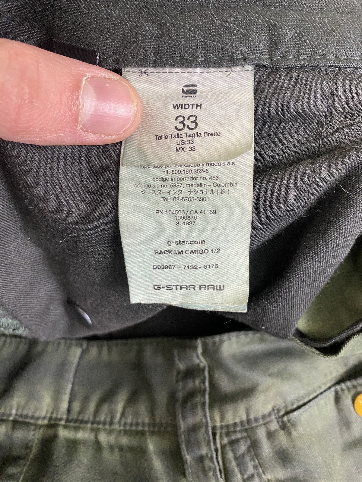 G-Star × Vintage Men’s G-Star Raw Rackam Cargo 1/2 Shorts Size 33 Size US 33 - 16 Thumbnail