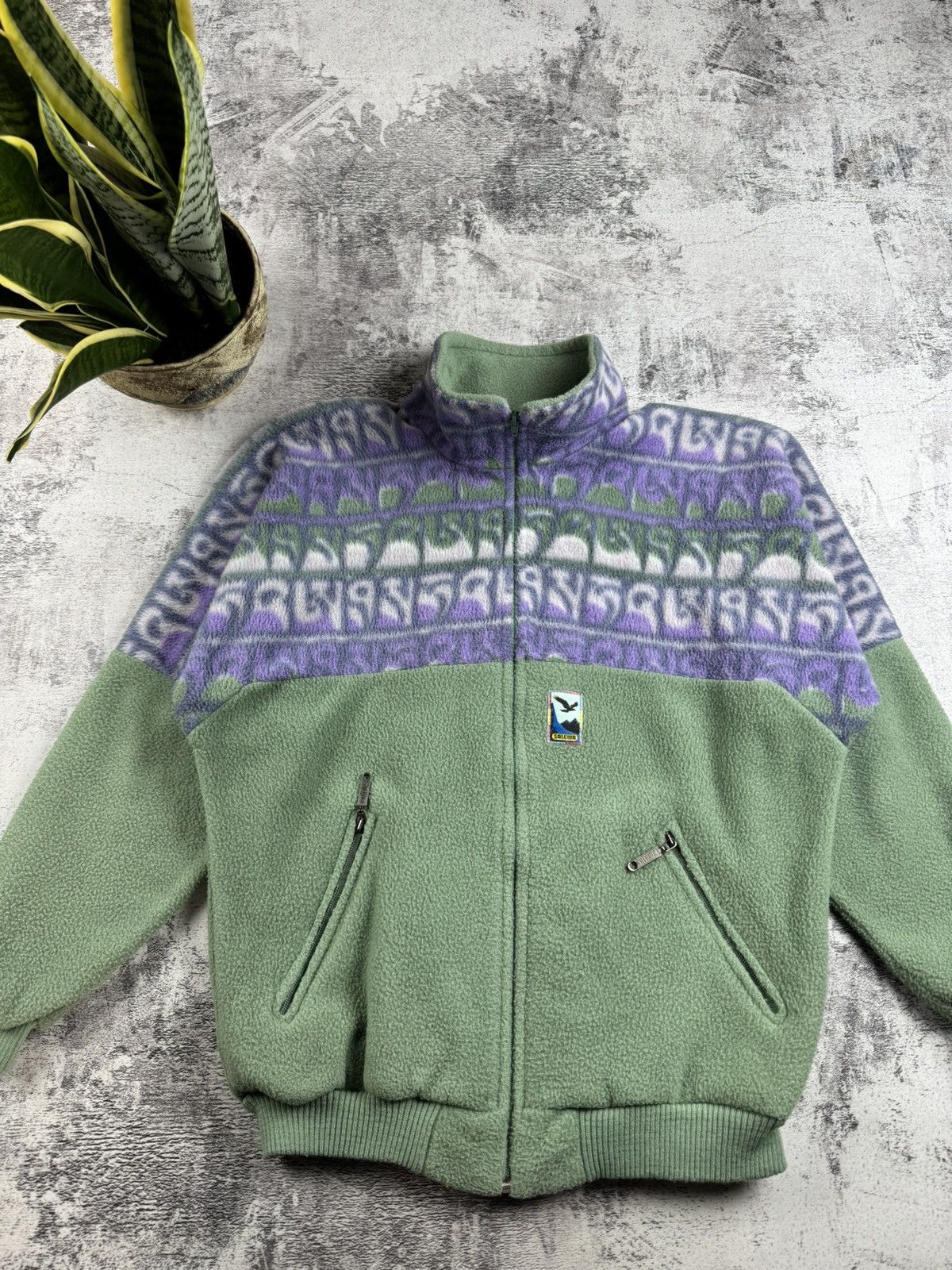 SALEWA Salewa Hiking Green Men’s L Outdoor Retro Polyester Fleece Polarlite Zip Jacket Size US L / EU 52-54 / 3 - 4 Thumbnail