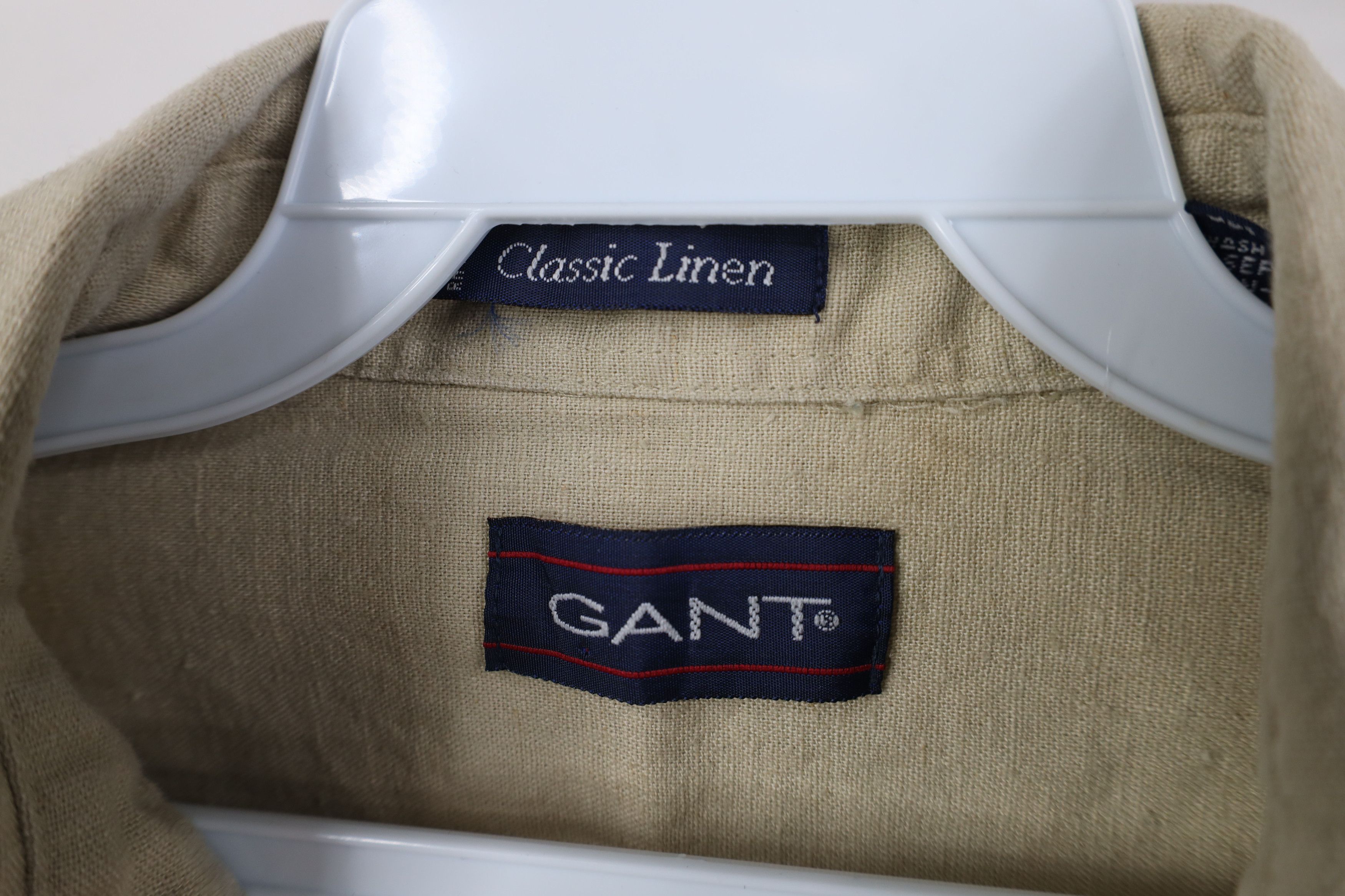 Vintage Vintage 90s Streetwear Heavy Linen Short Sleeve Button Shirt Size US L / EU 52-54 / 3 - 9 Thumbnail