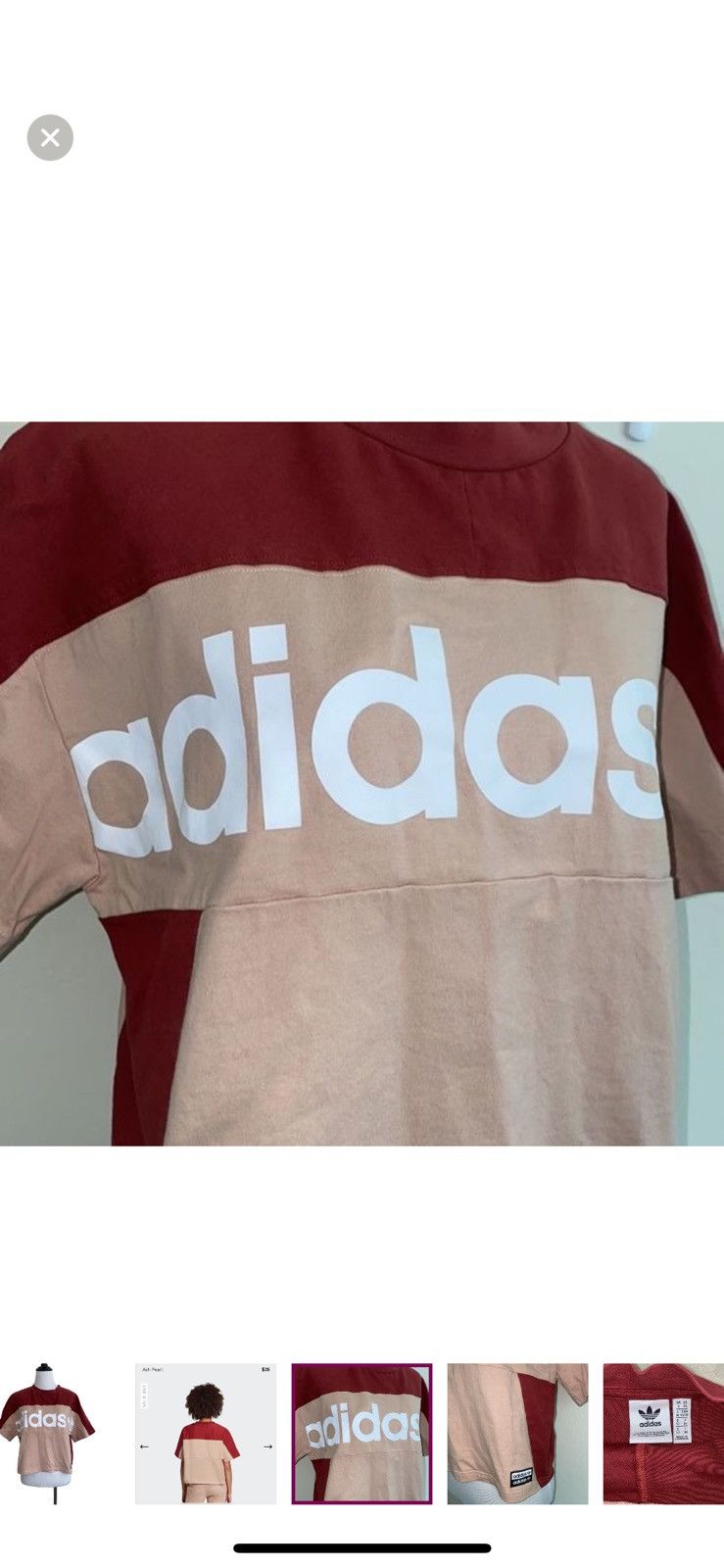 Adidas Adidas XS oversized boxy cropped top Size XS / US 0-2 / IT 36-38 - 4 Thumbnail
