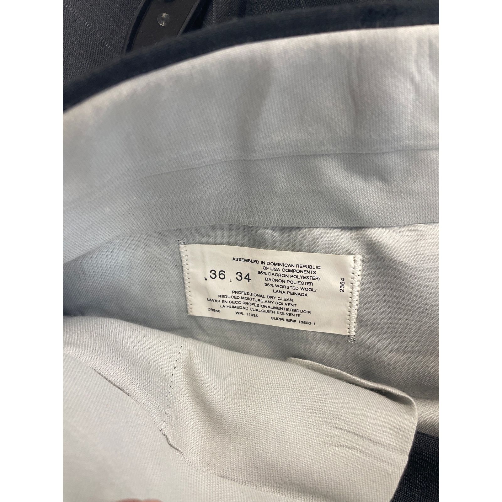 Towncraft Towncraft Mens 44 Regular Wool Blend Suit Jacket w Pants Size 44R - 9 Thumbnail