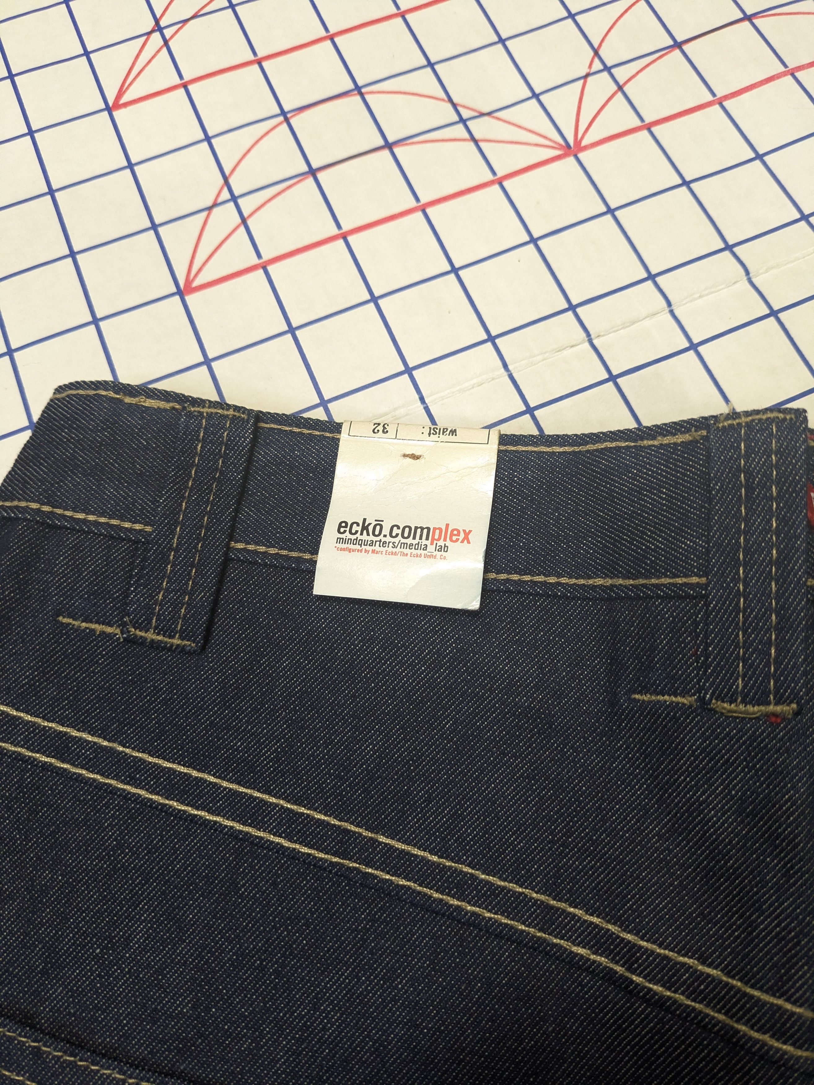 Ecko Unltd. y2k Golden Ecko Unltd reversible jeans hip hop southpole Size US 32 / EU 48 - 10 Thumbnail