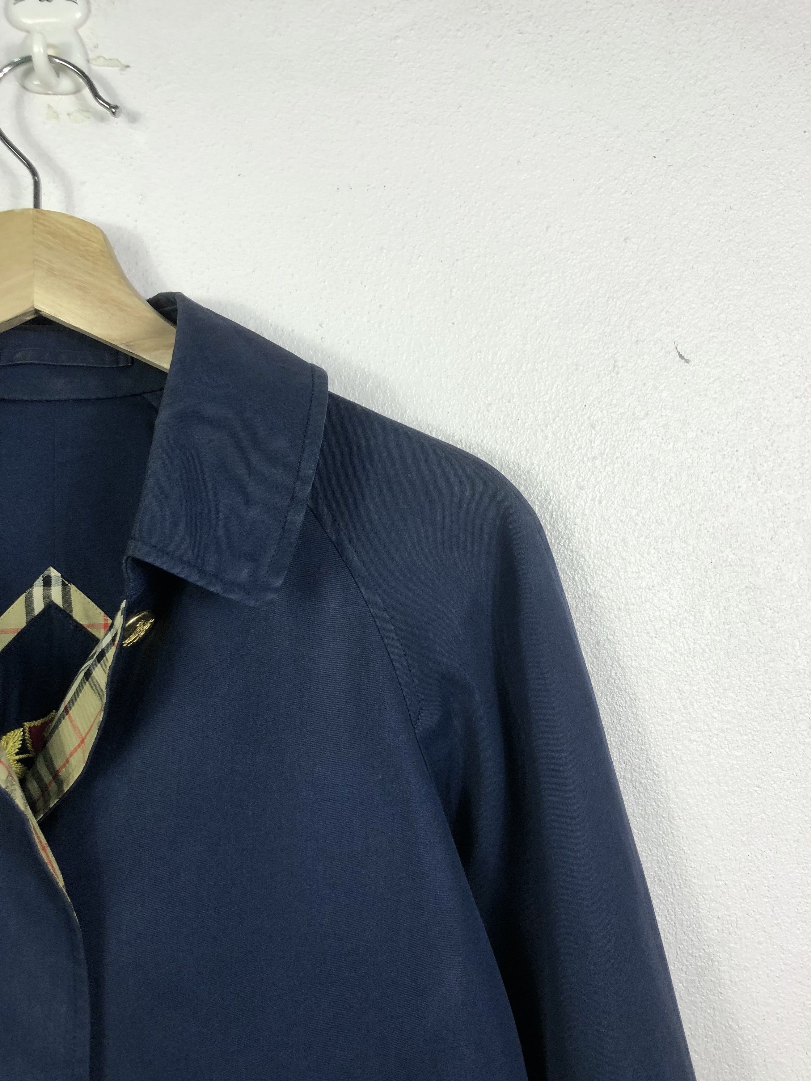 Burberry Prorsum Vintage Burberrys Nova Check Big Logo Trench Coat Jacket Size US M / EU 48-50 / 2 - 4 Thumbnail