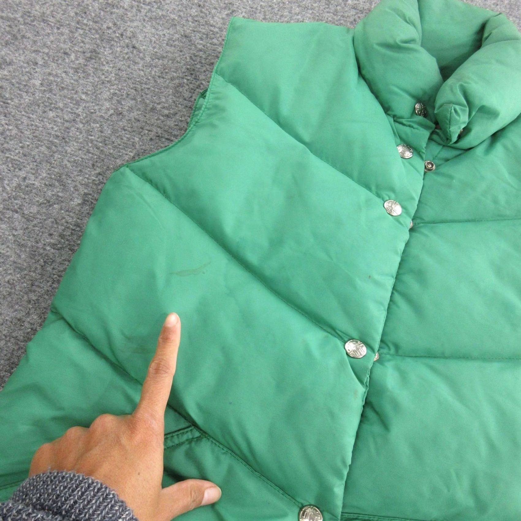 Vintage VINTAGE REI Co-op Puffer Vest Womens Small Green Goose Down Snap High Neck 70s Size S / US 4 / IT 40 - 5 Thumbnail