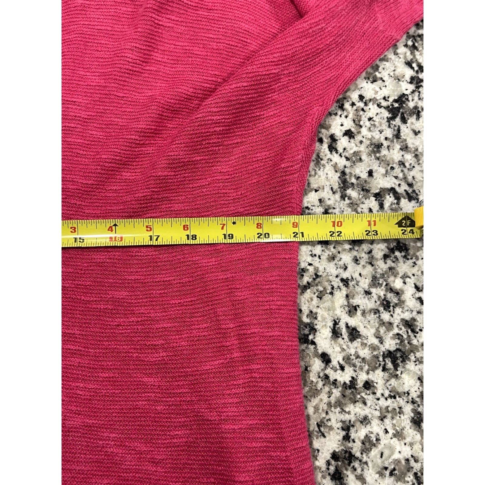 Eileen Fisher Eileen Fisher Top Pink Size Small Petite Knit Organic Linen Cotton Sweater Tunic Size S / US 4 / IT 40 - 4 Thumbnail
