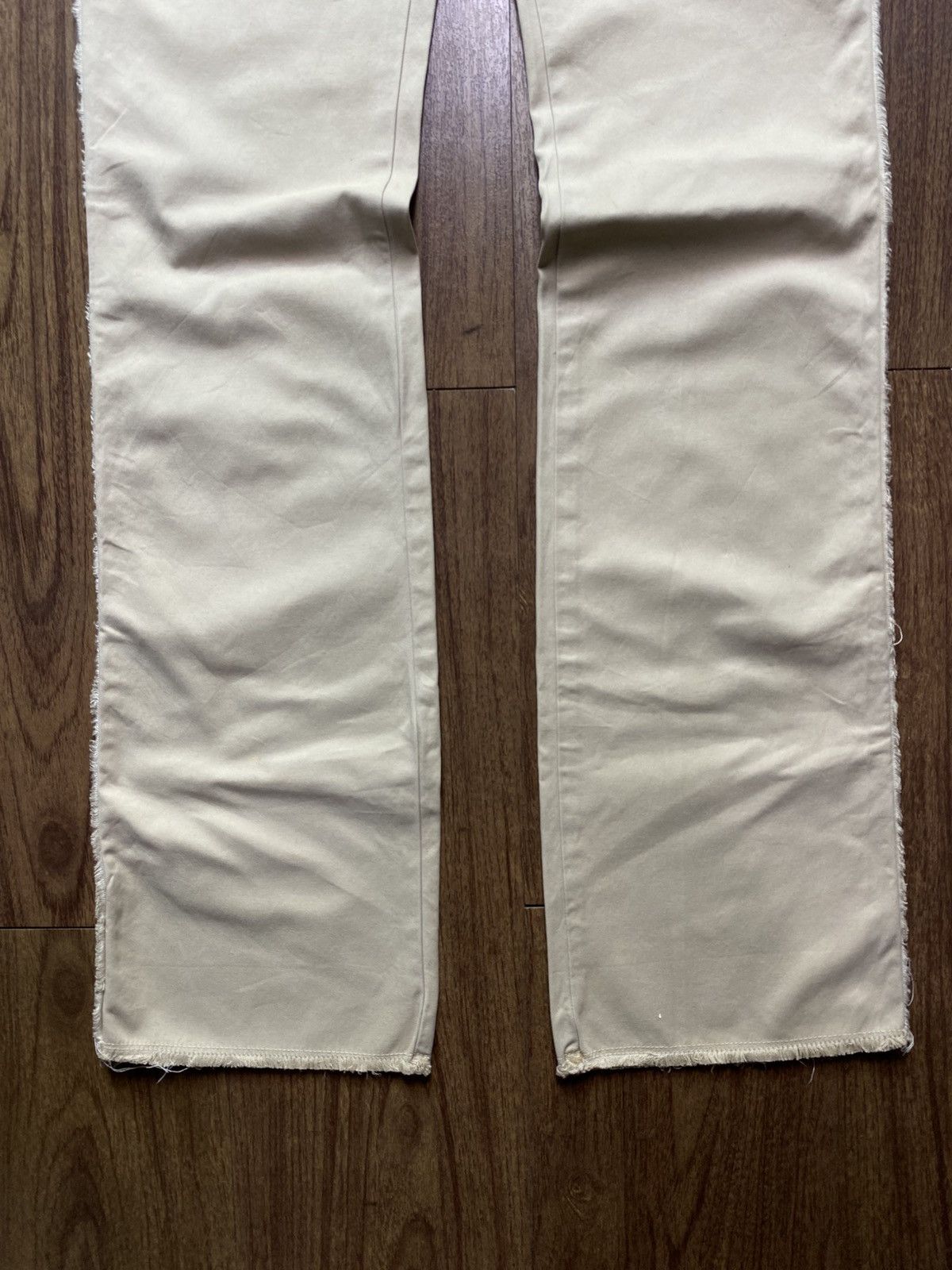 Maison Margiela MM6 by Maison Margiela Inside Out Distressed Flared Pants Size US 30 / EU 46 - 2 Thumbnail