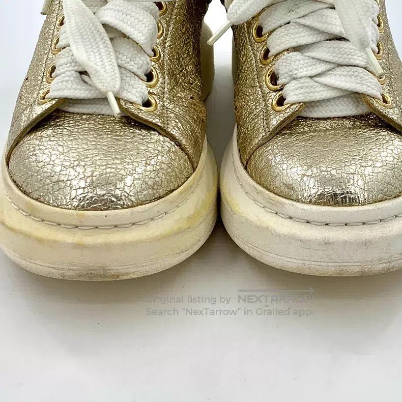 Alexander McQueen Alexander Mcqueen Golden lace-up thick-soled casual shoes Size US 5 / IT 35 - 8 Thumbnail