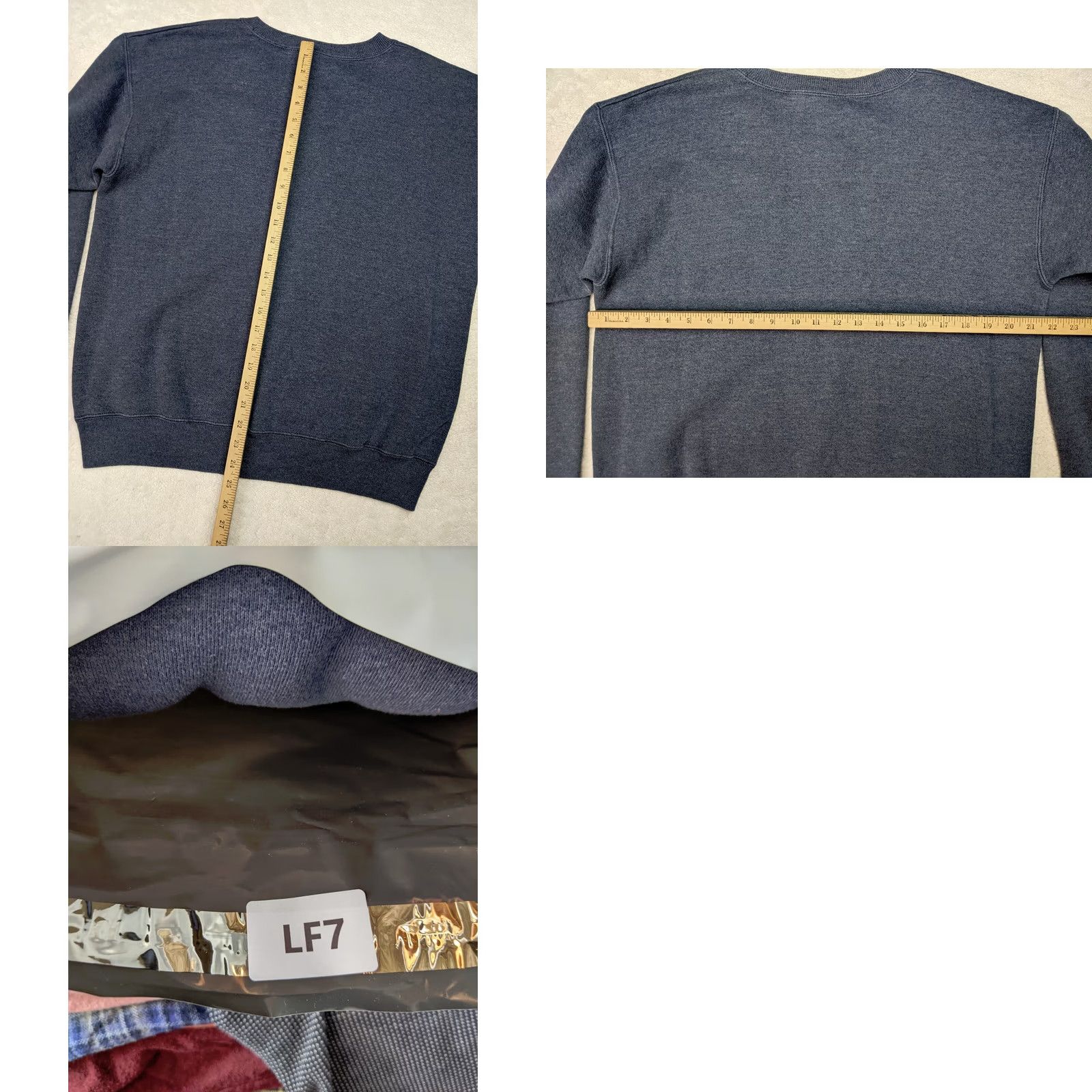 Lee VINTAGE Lee Sport Womens M Blue Heather Sweater Crew Neck Long Sleeve USA Made Size M / US 6-8 / IT 42-44 - 8 Thumbnail
