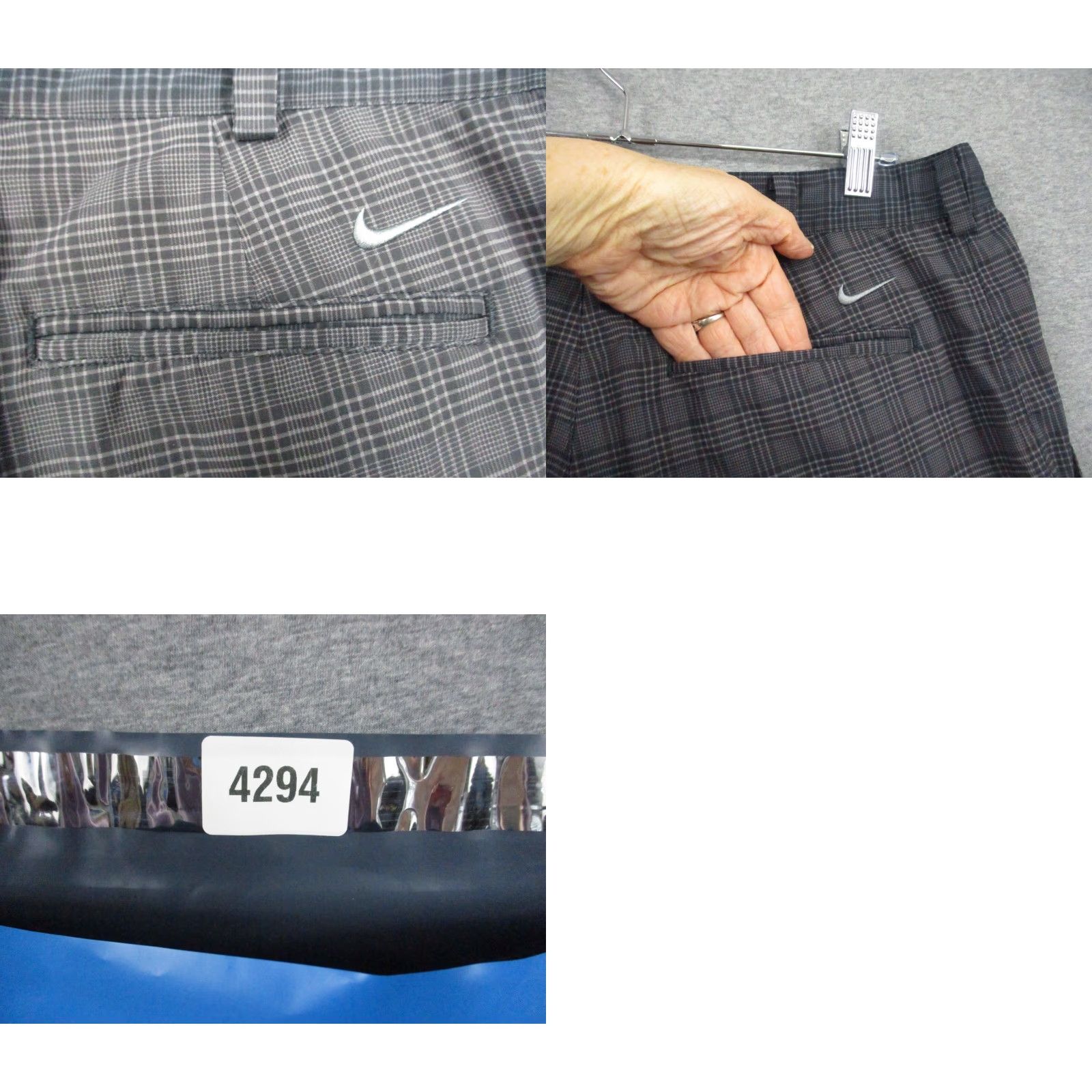 Nike Nike Shorts Men's 32 Gray Plaid Moisture Wicking Stretch Casual Golf Size US 32 / EU 48 - 9 Thumbnail