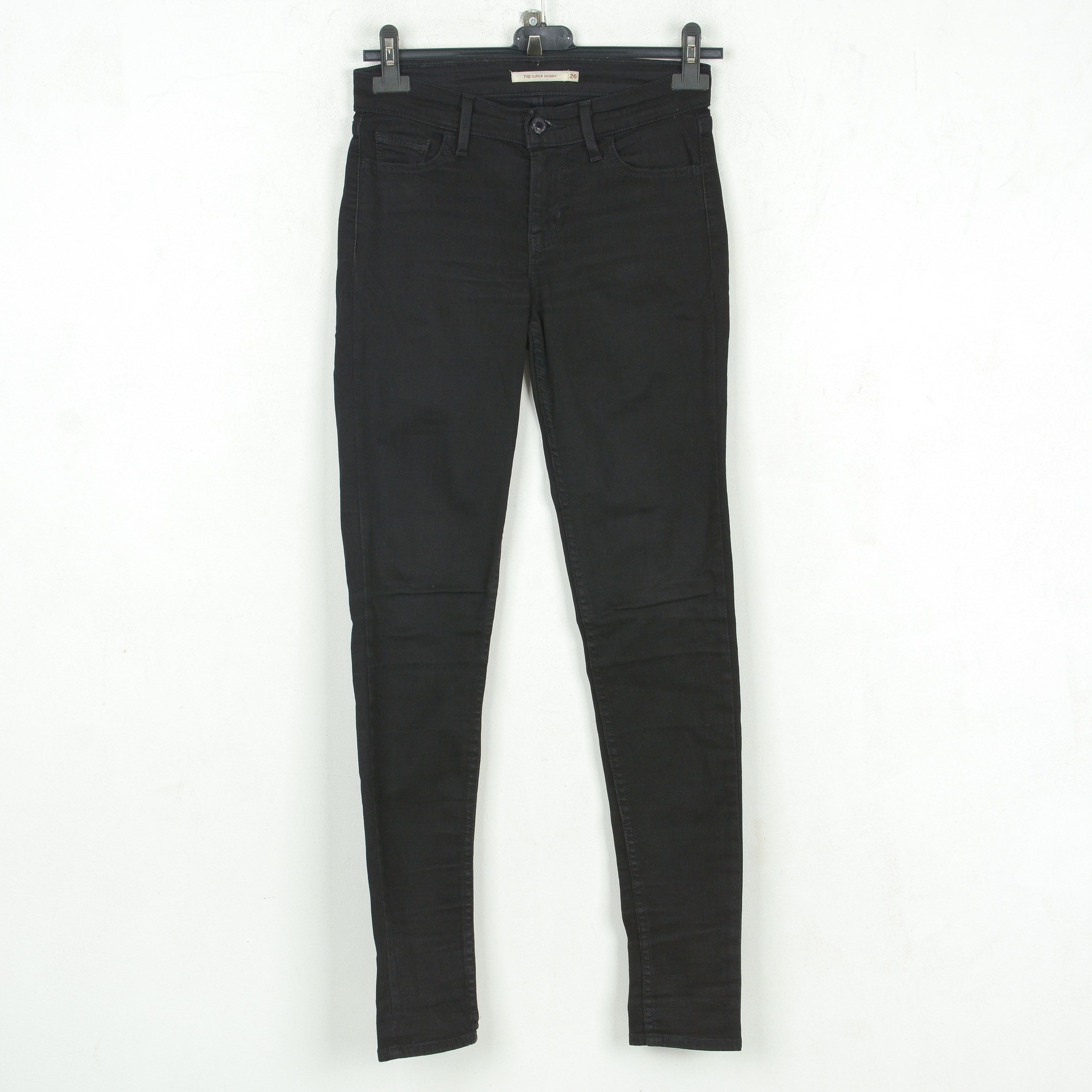 Levi's 710 Super Skinny W26 L30 Denim Jeans Slim Trousers Pants Size 26" / US 2 / IT 38 - 1 Thumbnail