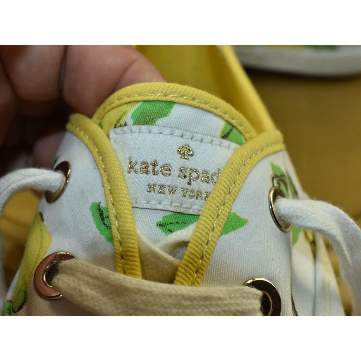 Kate Spade Keds X Kate Spade NY Women's Shoes Size 8 White/Yellow Lemon Size US 8 / IT 38 - 6 Thumbnail