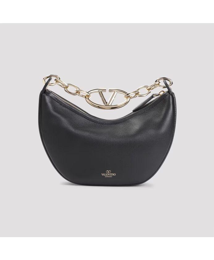 Valentino o1s22i1n0924 Size: OS / Mini Vlogo Moon Bag in Black Size ONE SIZE - 3 Thumbnail