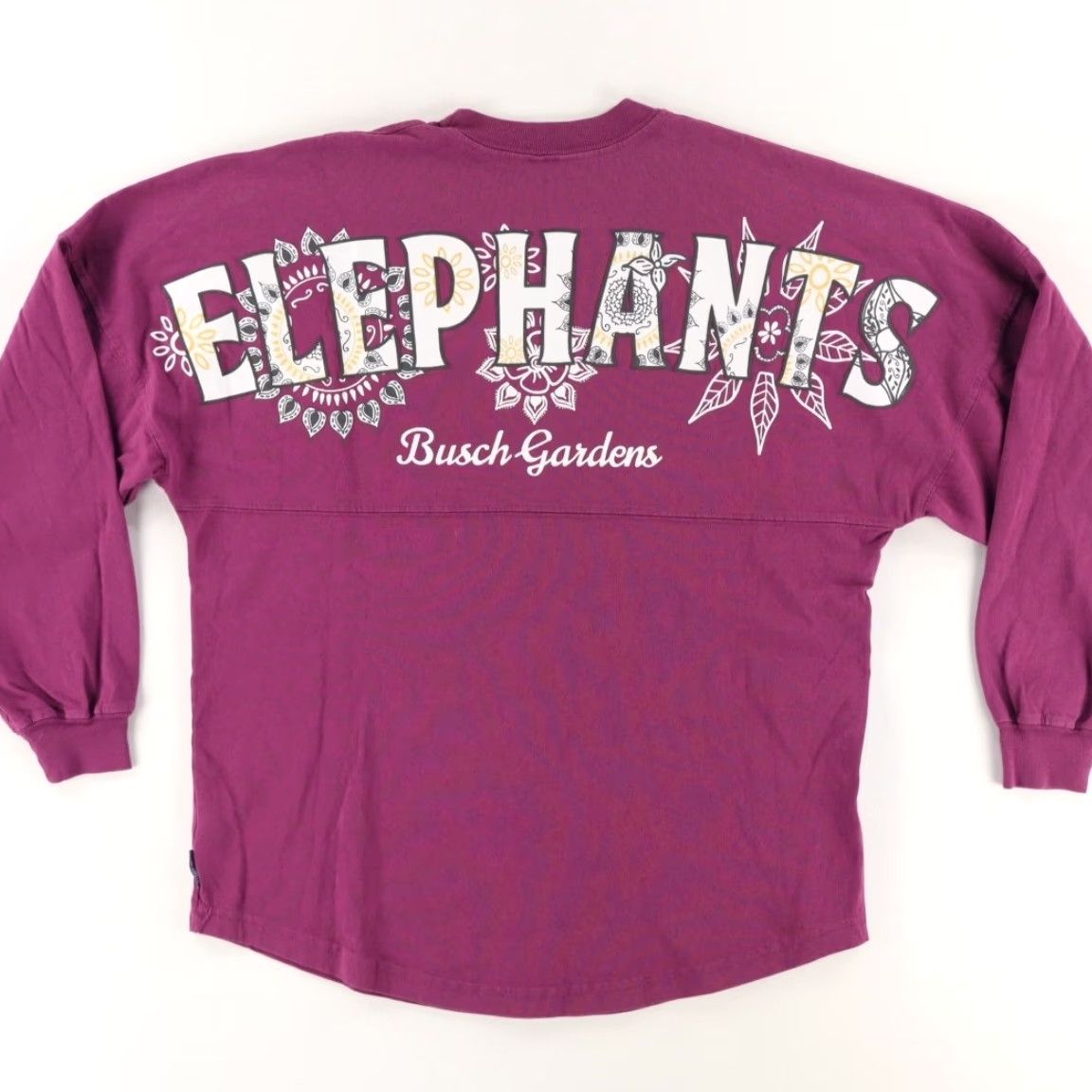 ESPIRIT Spirit Jersey Busch Gardens Elephant Solid Long Sleeve T-Shirt Purple Women's S Shirt Size S / US 4 / IT 40 - 4 Thumbnail