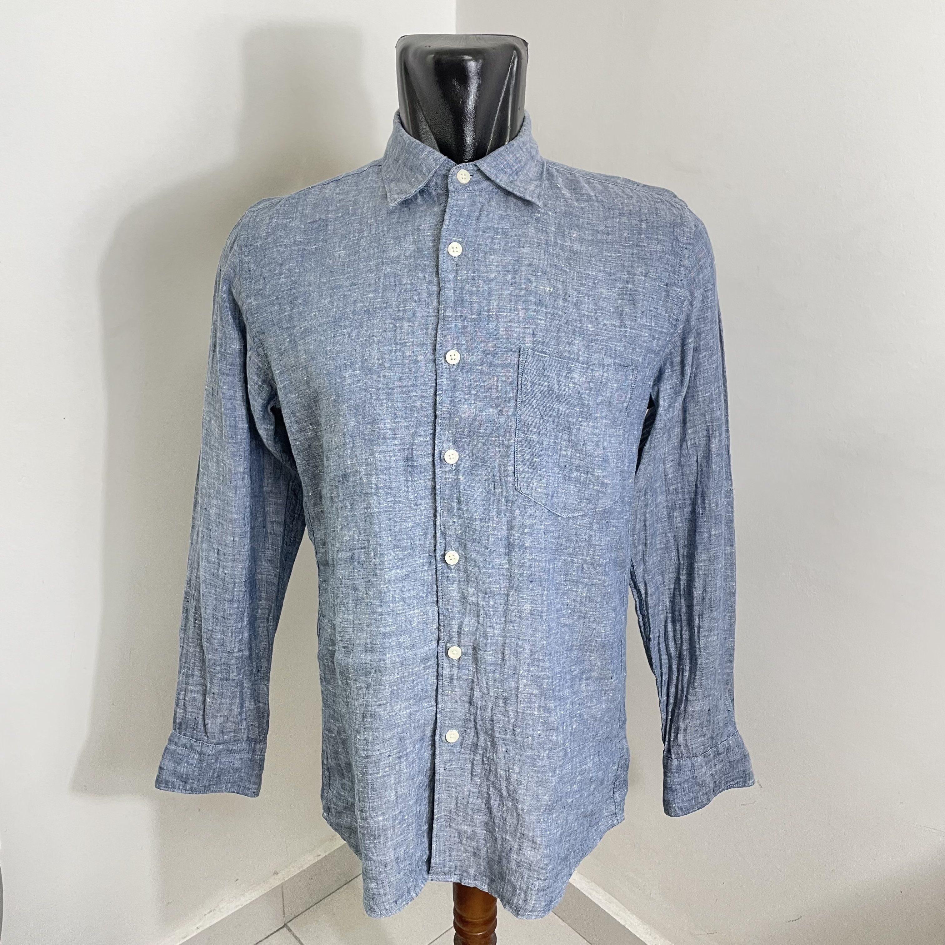 Japanese Brand × Uniqlo ⭐️SALE⭐️ [M] UNIQLO JAPAN LINEN COTTON SHIRT Size US M / EU 48-50 / 2 - 1 Thumbnail