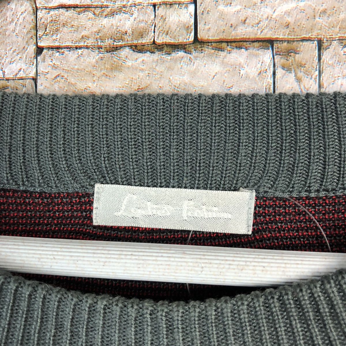 Homespun Knitwear × Japanese Brand Ladies Fashion vintage art design Red Knitwear #A1105 Size L / US 10 / IT 46 - 10 Thumbnail