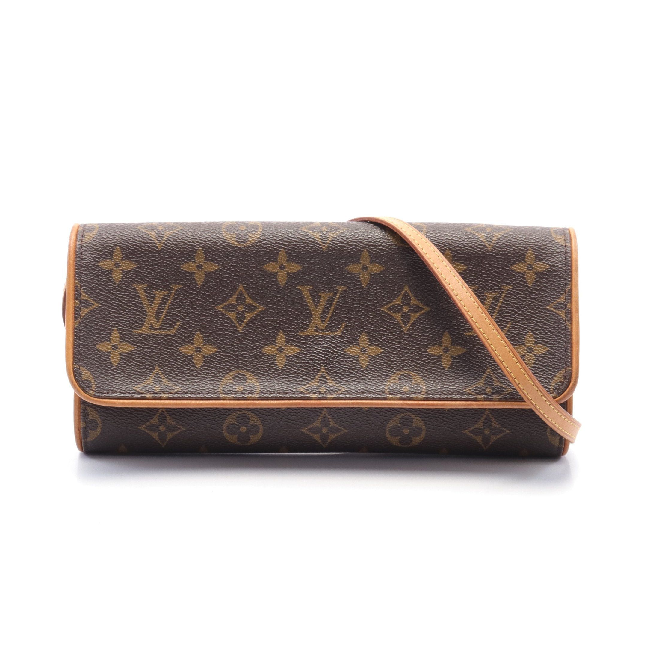 Louis Vuitton Louis Vuitton Pochette Twin Gm Monogram Shoulder Bag Leather Brown Size ONE SIZE - 1 Thumbnail