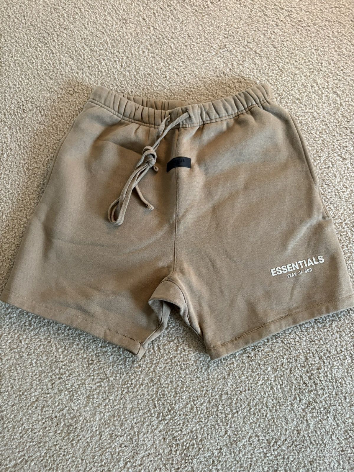 Fear of God Essentials Shorts Oak SS22 Size Small Authentic
