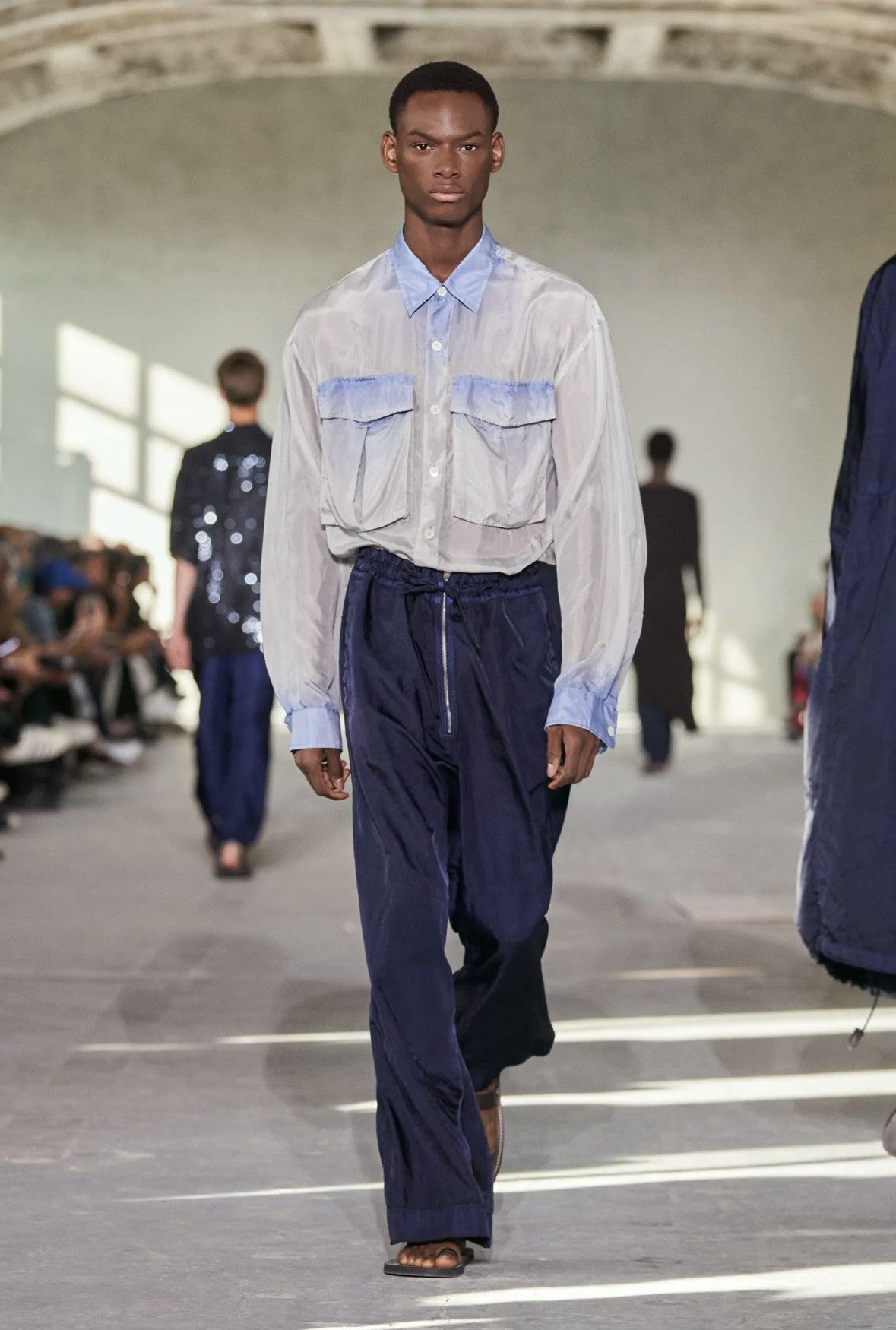 Dries Van Noten Dries Van Noten runway silk shirt Size US L / EU 52-54 / 3 - 9 Thumbnail