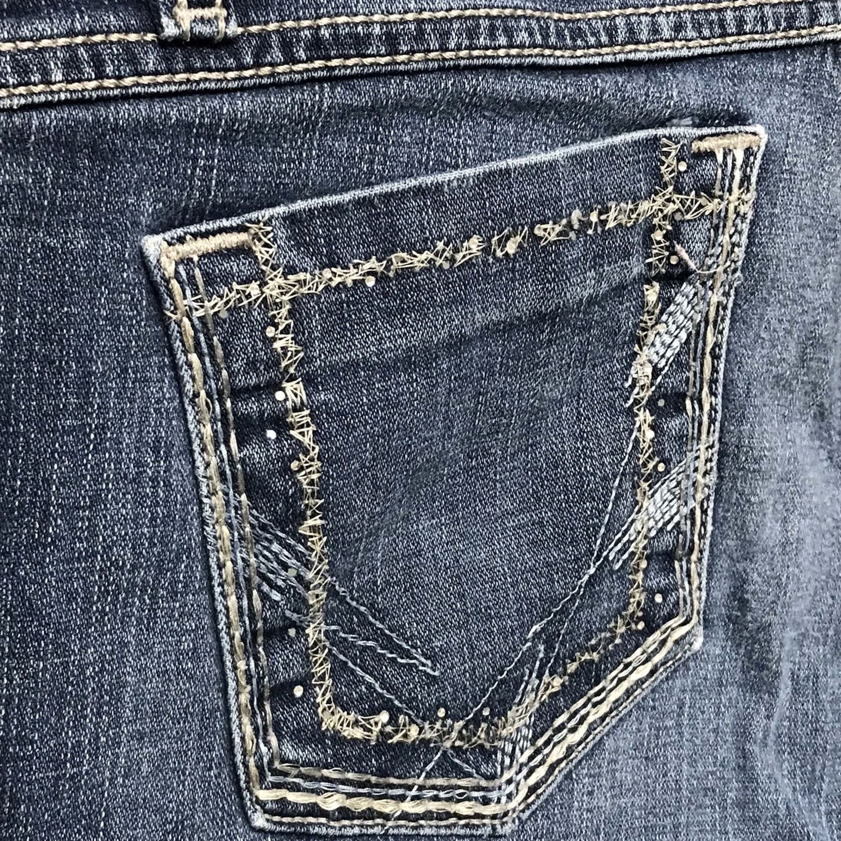 Vintage Buckle Jeans Women Blue Sabrina Mid-Rise Stretch Denim Bootcut 30x33 Pants Bootscut Denim Size 30" / US 8 / IT 44 - 5 Thumbnail
