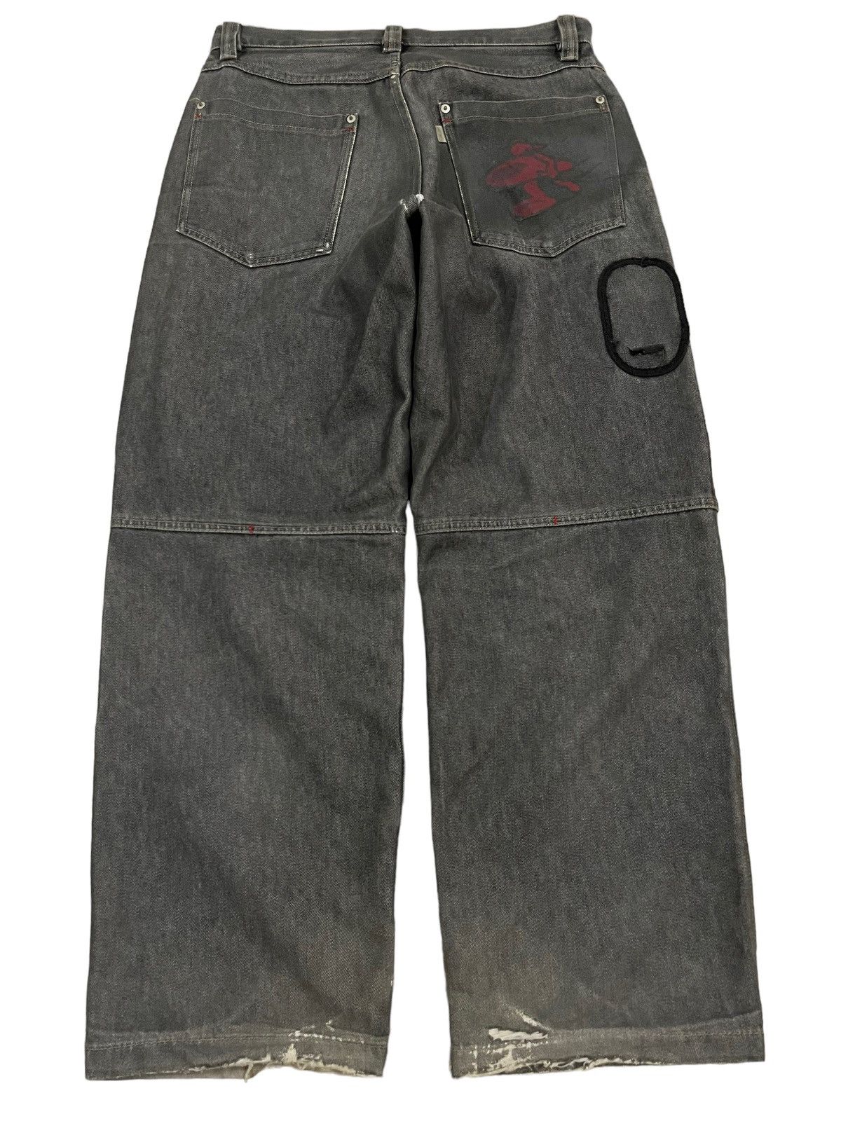 JNCO Vintage Japanese PJ’S Surf Distress Style Baggy Jeans Size US 32 / EU 48 - 2 Thumbnail