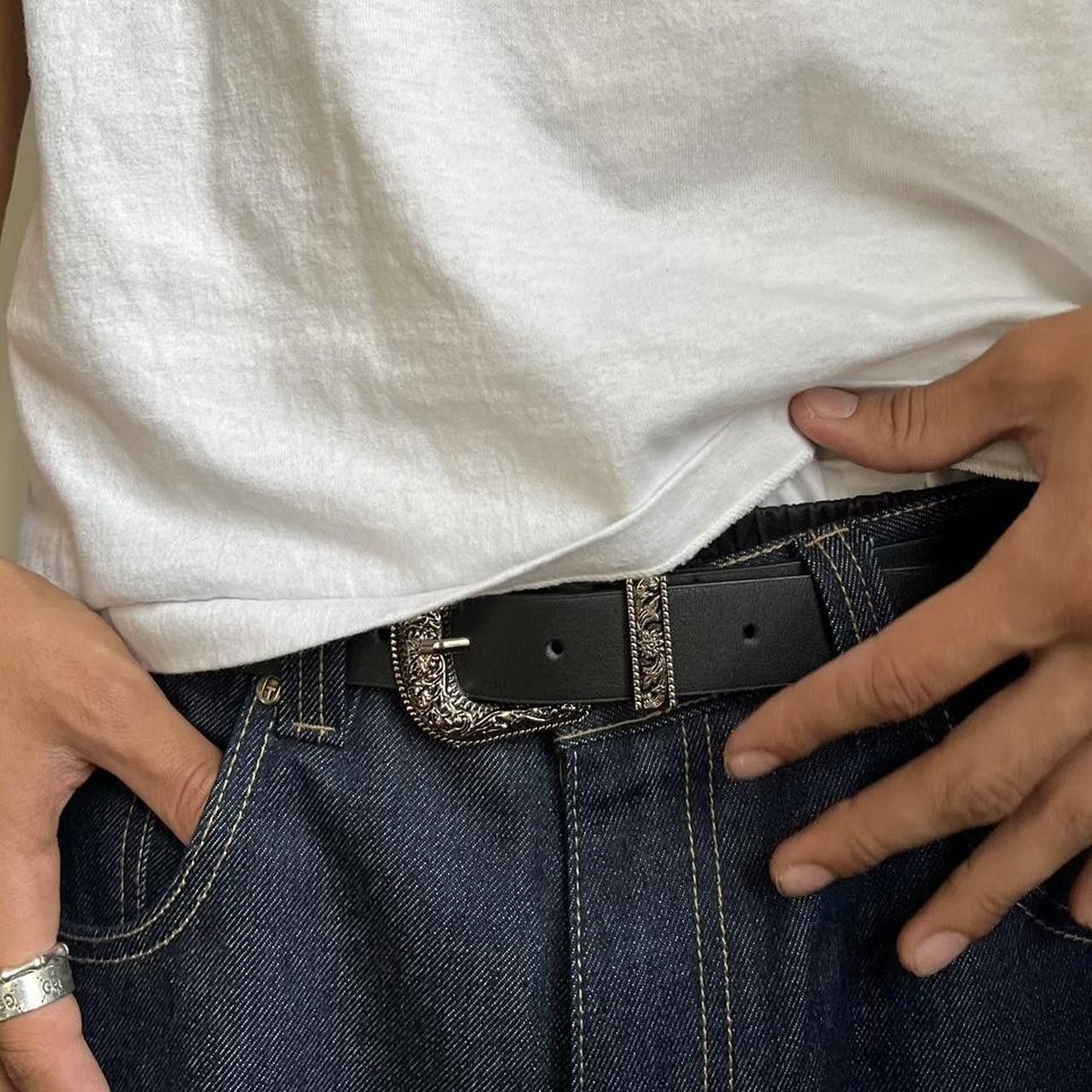 Cowboy Equipment y2k black american western cowboy boho belt Size ONE SIZE - 7 Thumbnail
