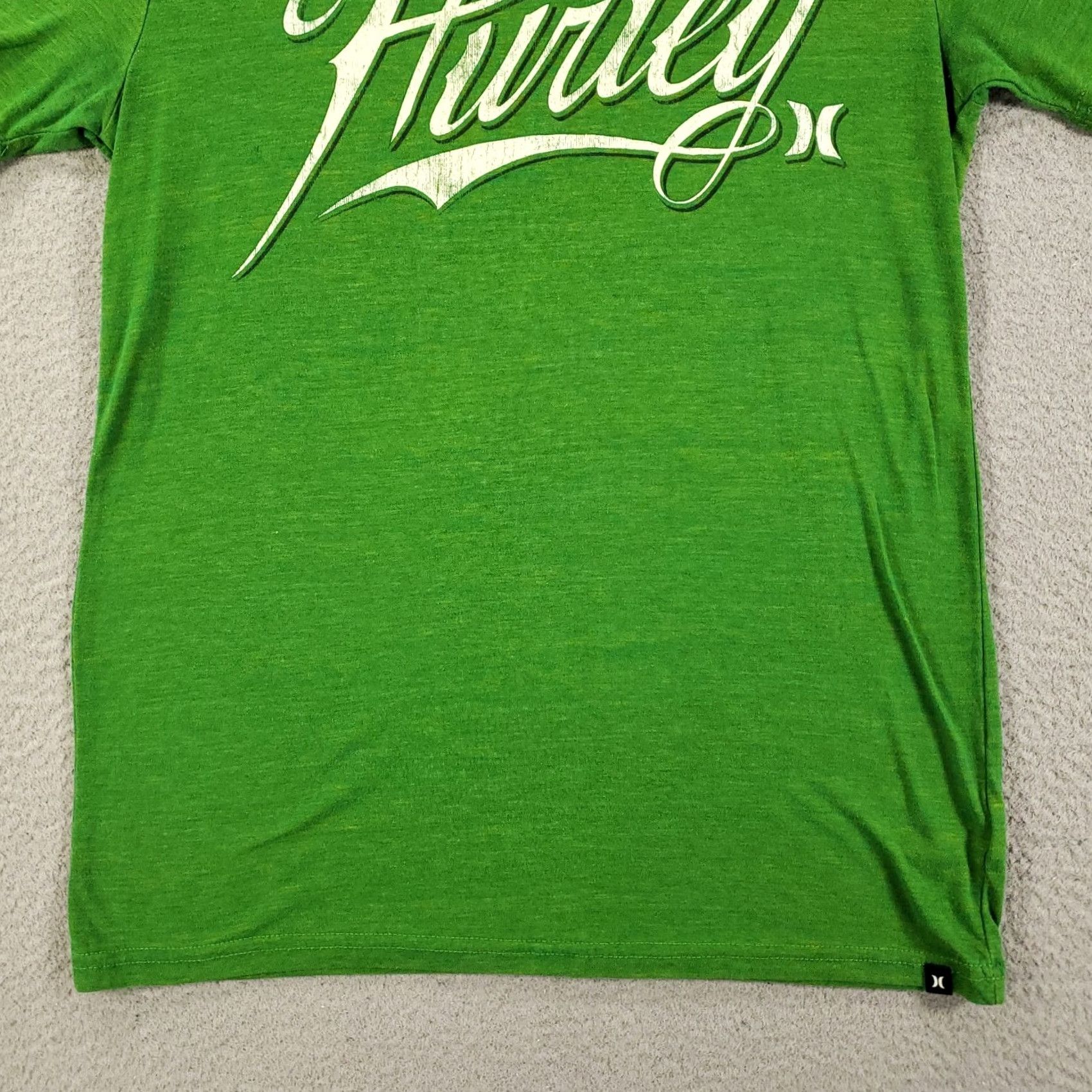 Hurley Hurley Graphic Print Shirt Mens M Green Spellout Y2K Lightweight Tee T-Shirt Size US M / EU 48-50 / 2 - 4 Thumbnail