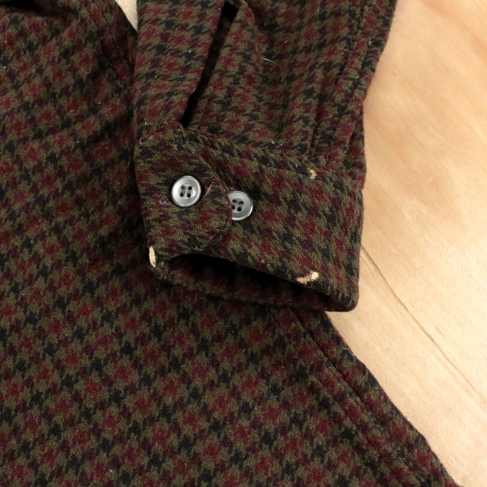 Towncraft VINTAGE PENNEYS TOWNCRAFT Shirt Mens LARGE Wool Flannel Plaid Button-Up 50s 60s Size US L / EU 52-54 / 3 - 4 Thumbnail