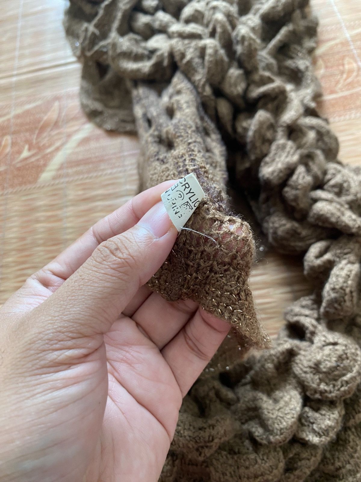 KMRii Japanese Knitted Hole Scarf 14th Kmrii Yasuyukiishii Size ONE SIZE - 6 Thumbnail