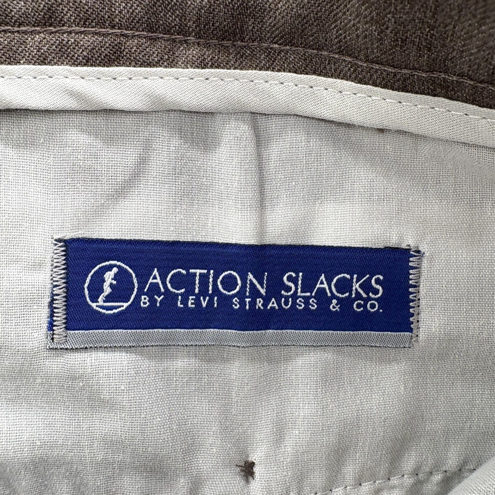 Levi's VINTAGE Levi's Action Slacks Dress Pants Mens 38x30 Brown Polyester Flat Front VTG Casual Size US 38 / EU 54 - 4 Thumbnail