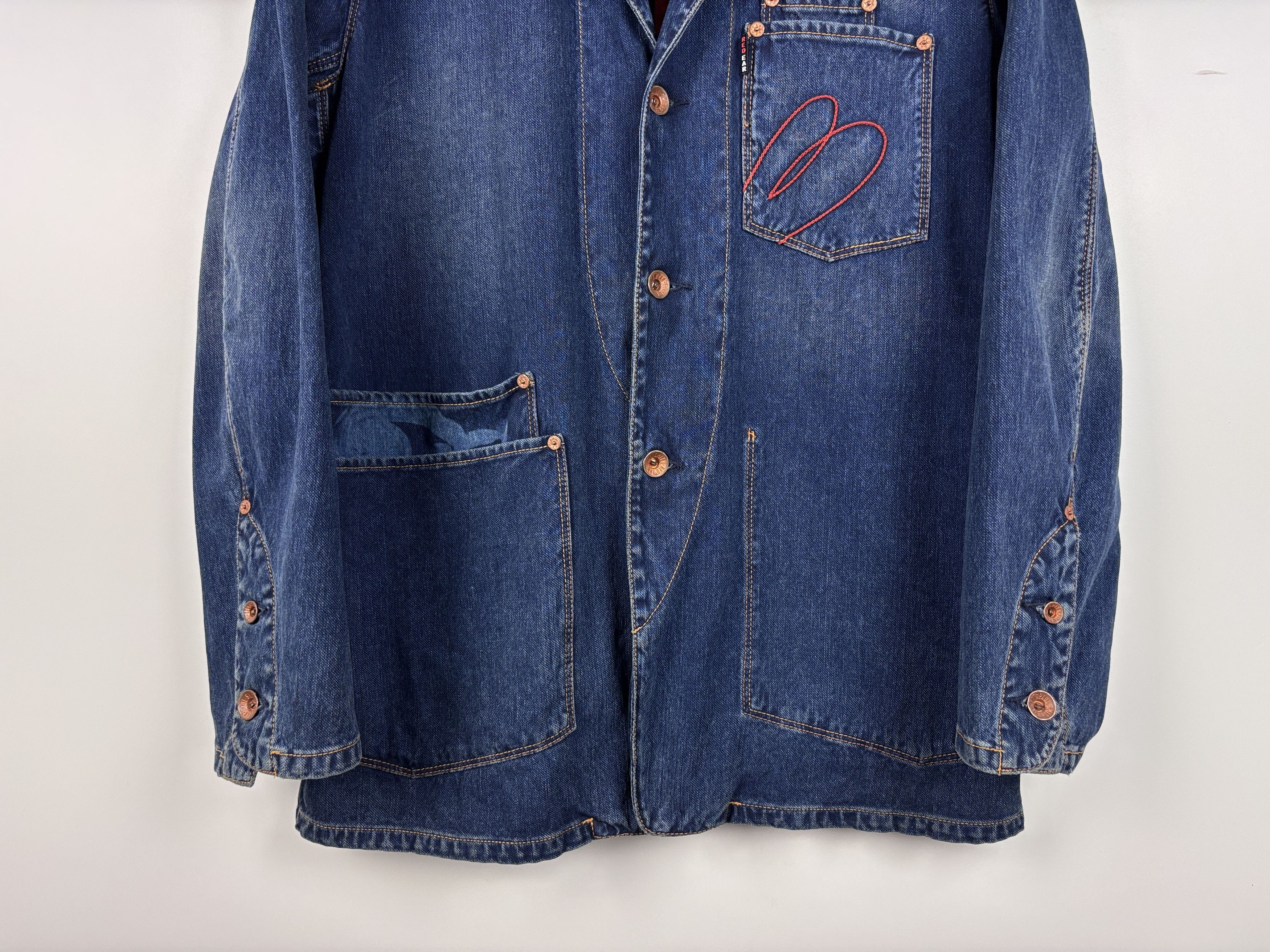 Paul Smith Mens Paul Smith Red Ear Denim Blazer Jacket Blue Size M Size US M / EU 48-50 / 2 - 3 Thumbnail