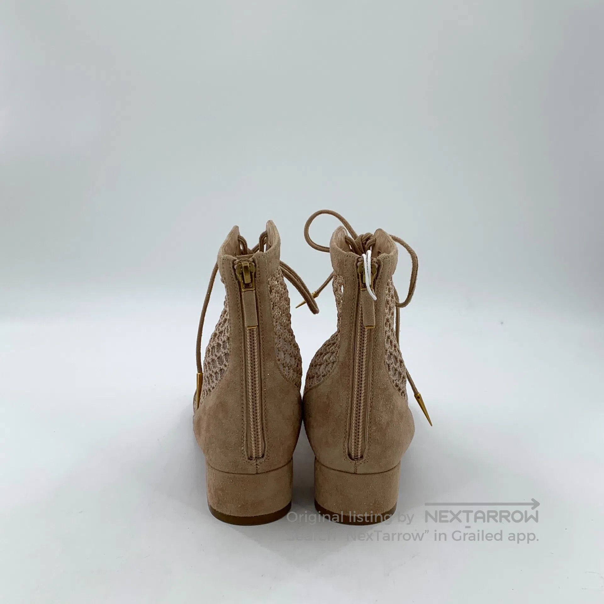 Dior Dior Light brown suede open-toe lace-up casual boots| Size US 5 / IT 35 - 4 Thumbnail