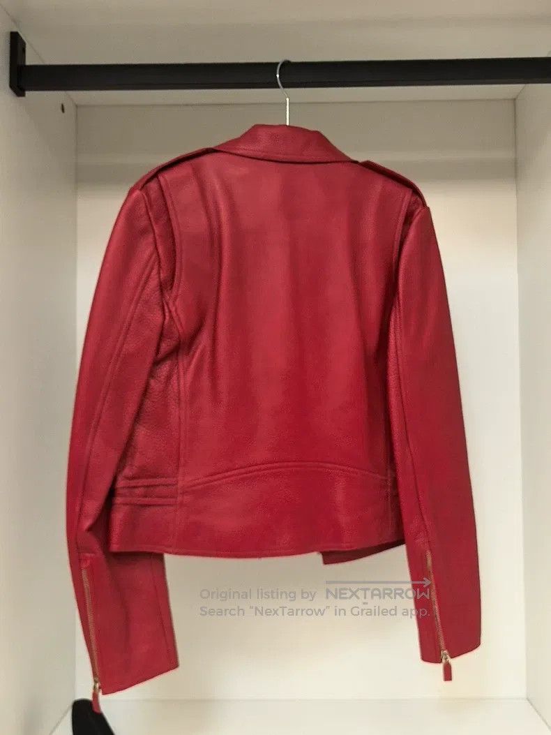 Valentino Valentino Red motorcycle leather jacket Size XS / US 0-2 / IT 36-38 - 6 Thumbnail
