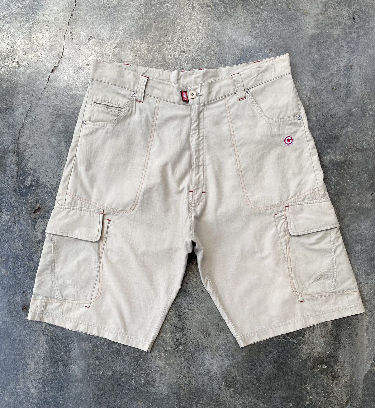 Vintage Vintage 90s Conart Dope Shit Hip Hop Cargo Short Pants Size US 35 - 1 Thumbnail