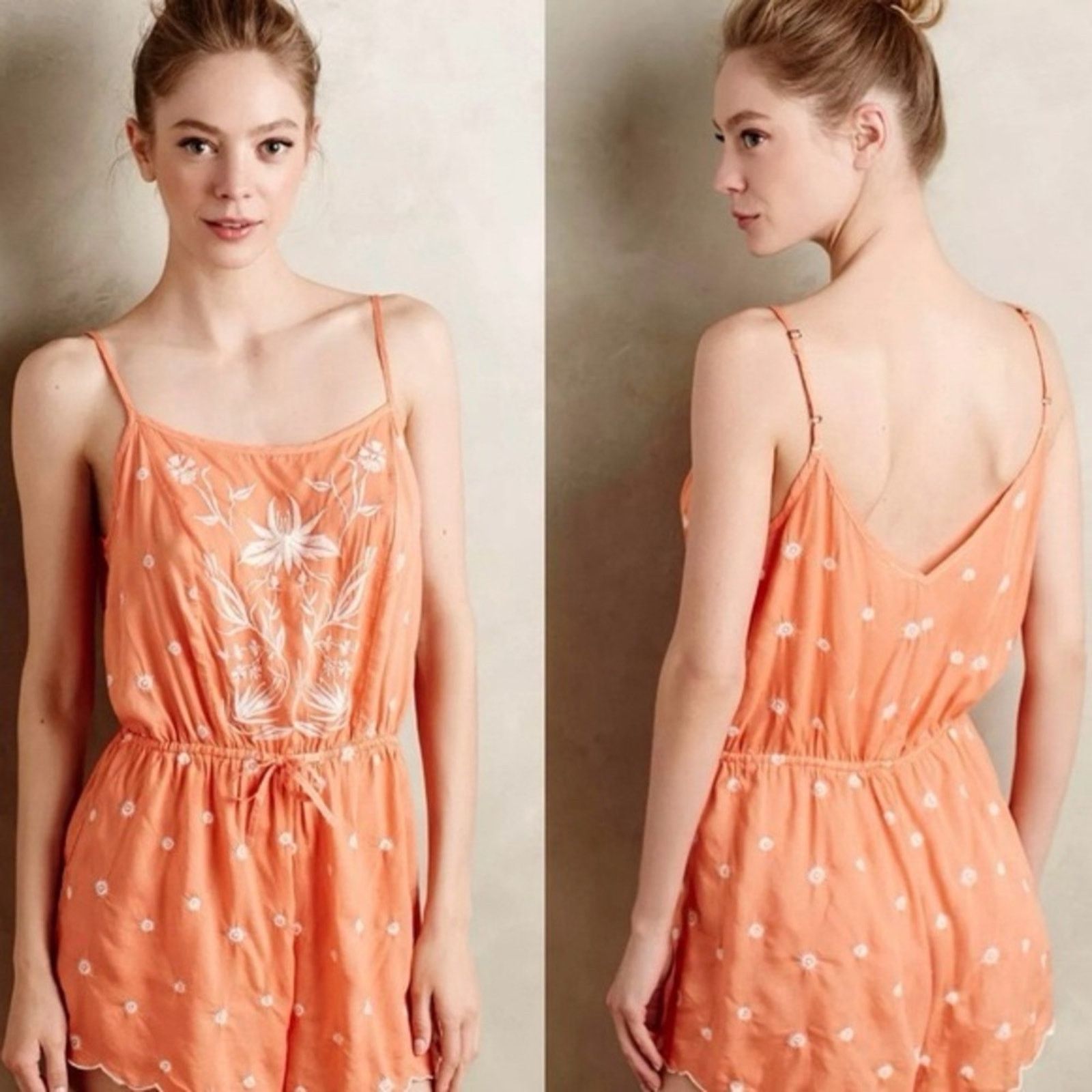 Anthropologie Anthropologie x Eloise Elspeth Floral Romper Women’s Large Size 34" / US 12 / IT 48 - 1 Thumbnail